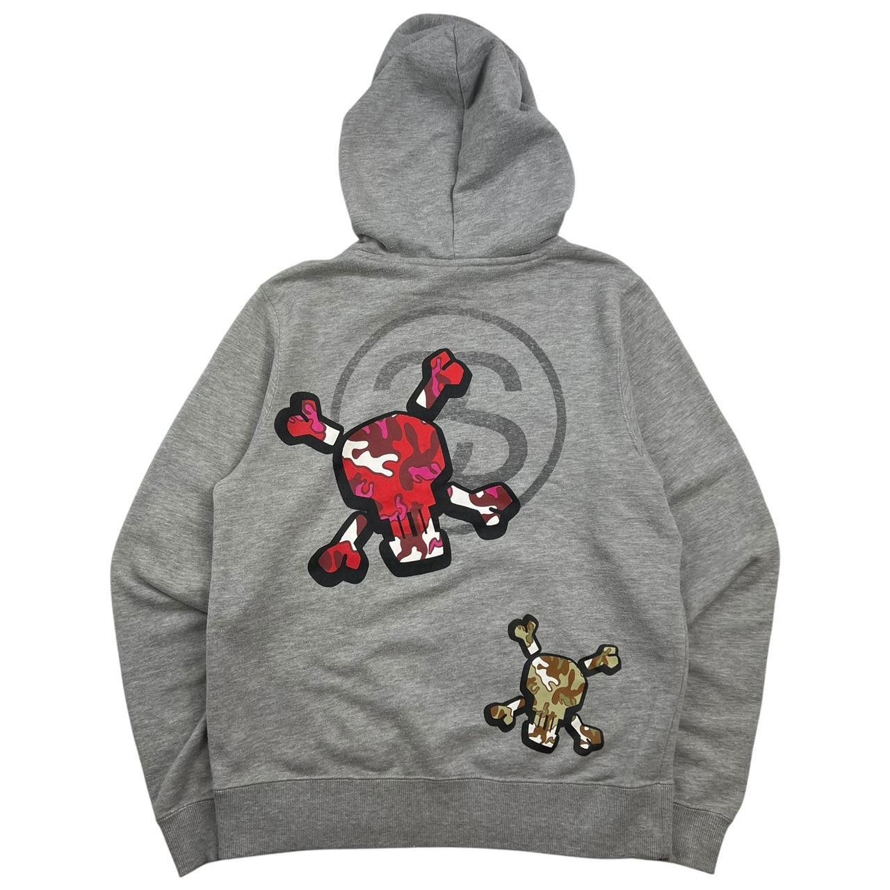 Stussy Vintage Stussy Camouflage Skull Pullover Hoodie - Small Size US S / EU 44-46 / 1 - 2 Thumbnail