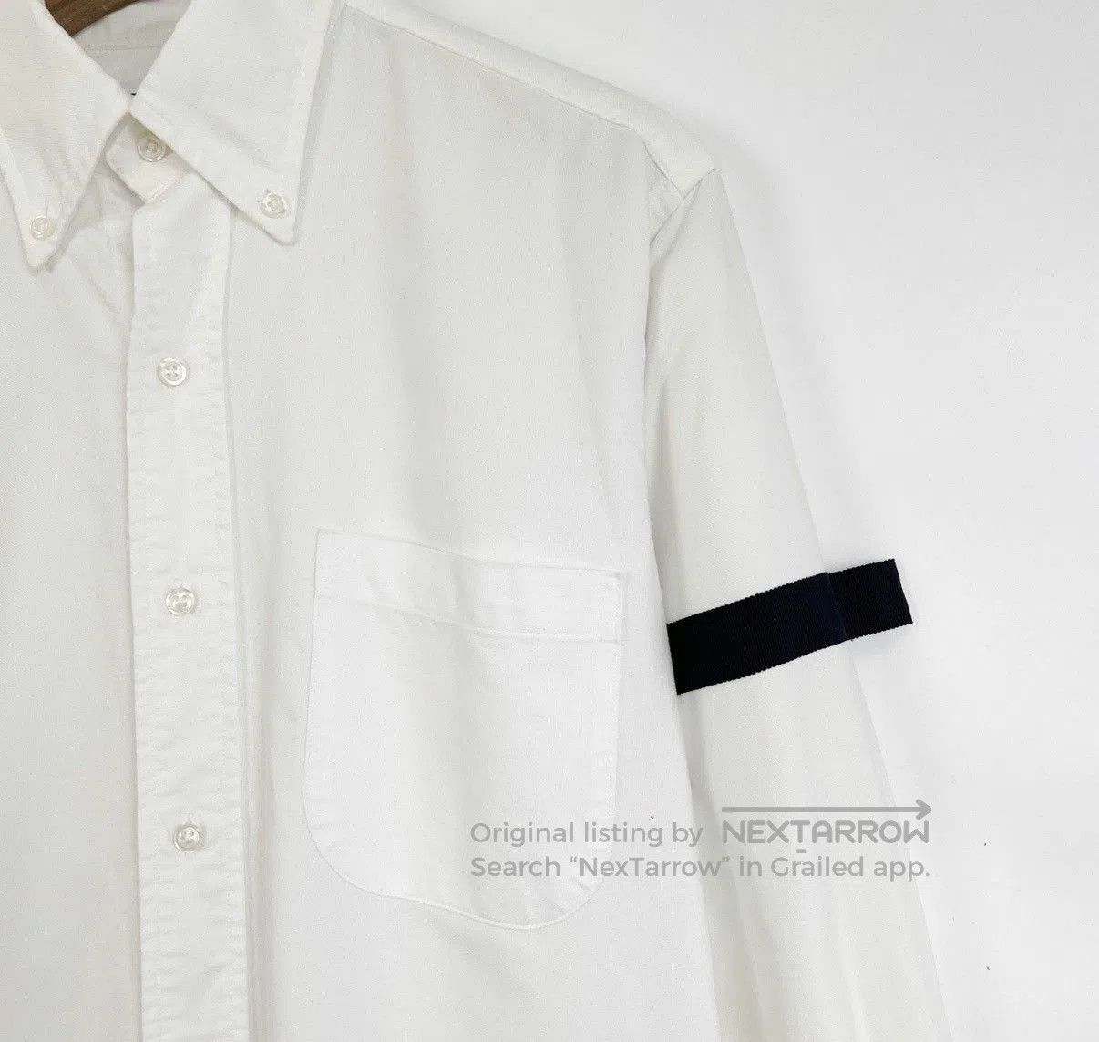 Thom Browne White Long Sleeve Button-Up Shirt. Size US L / EU 52-54 / 3 - 4 Thumbnail