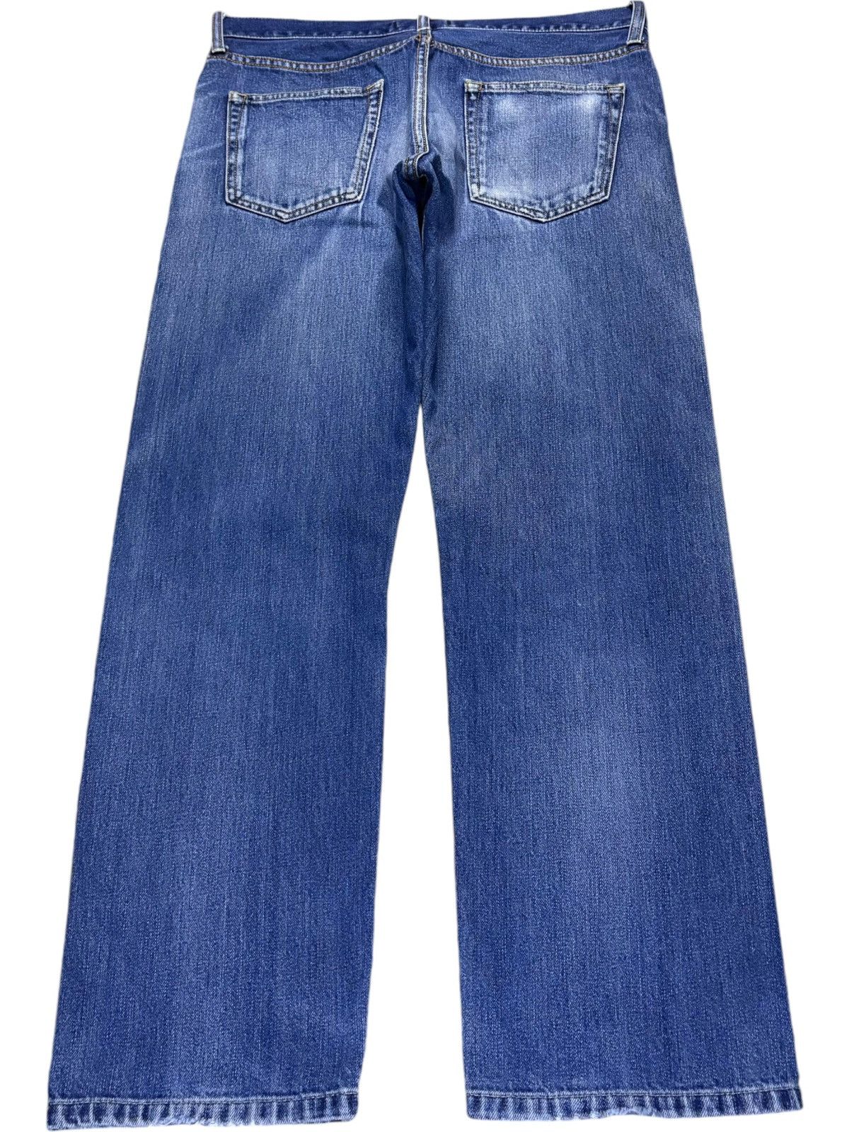 Japanese Brand × Uniqlo Vintage Japanese Uniqlo Selvedge Mud Wash Distressed Jeans Size US 33 - 3 Thumbnail