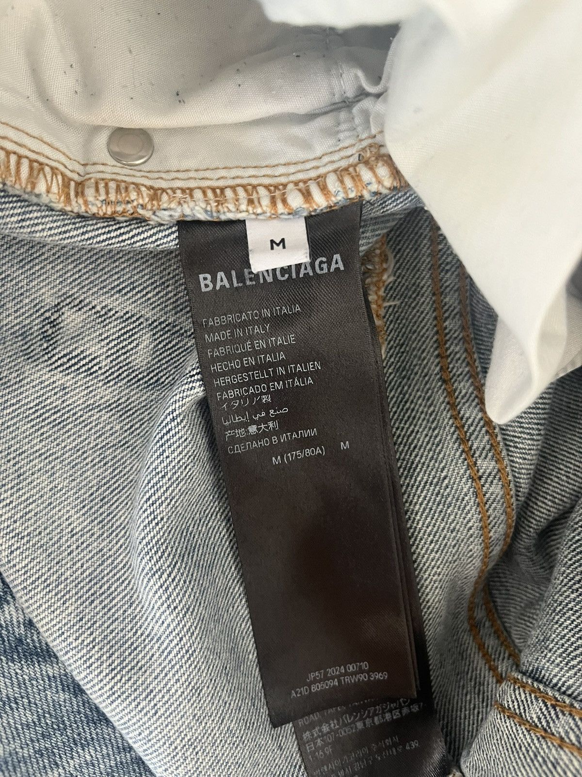 Balenciaga BALENCIAGA CUT UP DENIM BLUE Size US 33 - 5 Thumbnail