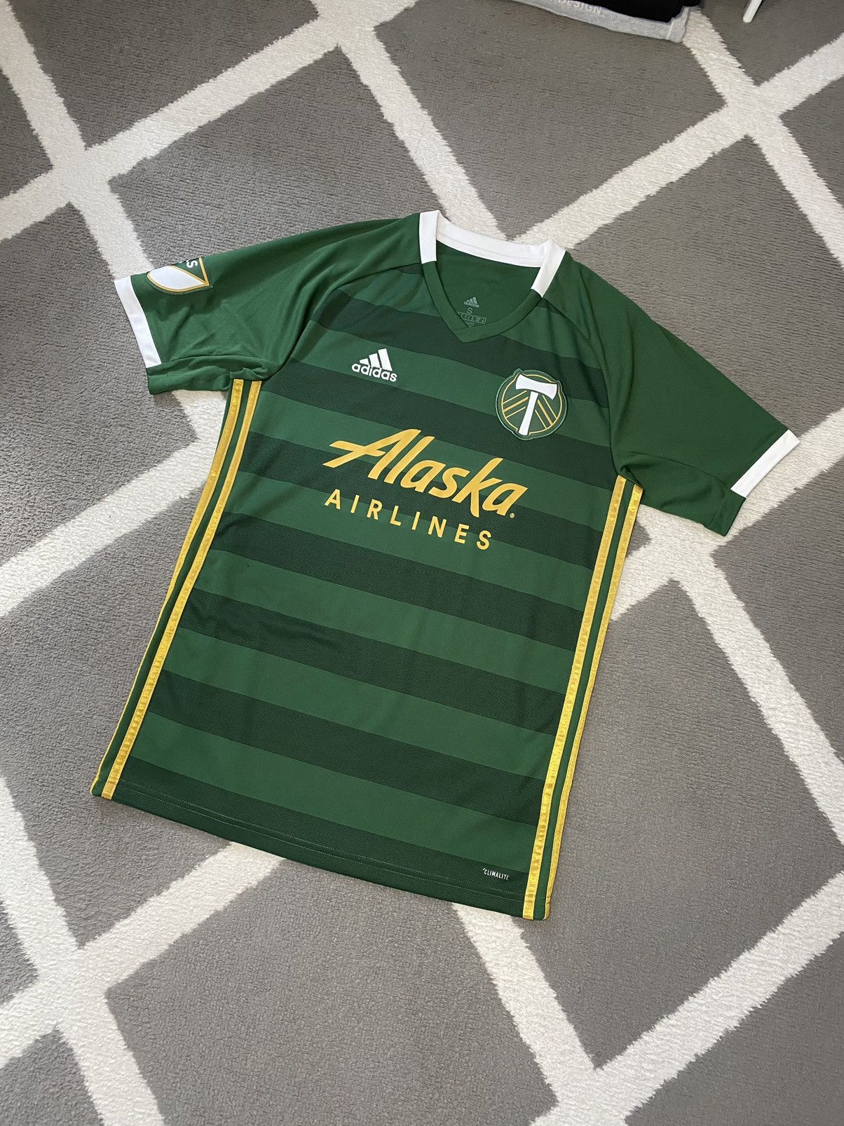 Adidas 2019/20 Adidas Portland Timbers Home Soccer Jersey T-shirt Size US S / EU 44-46 / 1 - 2 Thumbnail