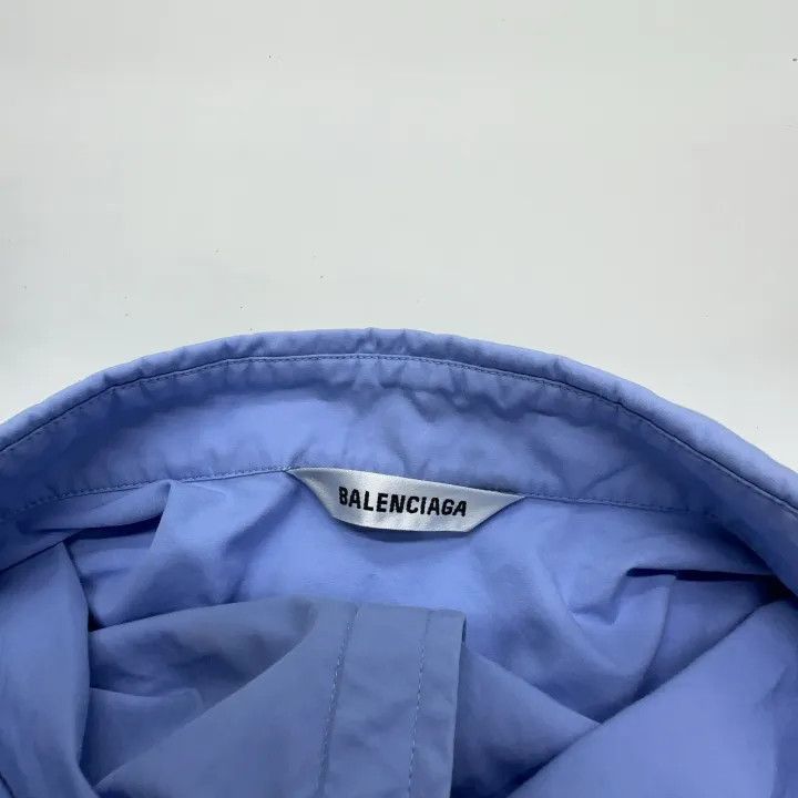 Balenciaga Balenciaga Blue Pocket Button-Up Shirt 0079-2507 Size S / US 4 / IT 40 - 3 Thumbnail