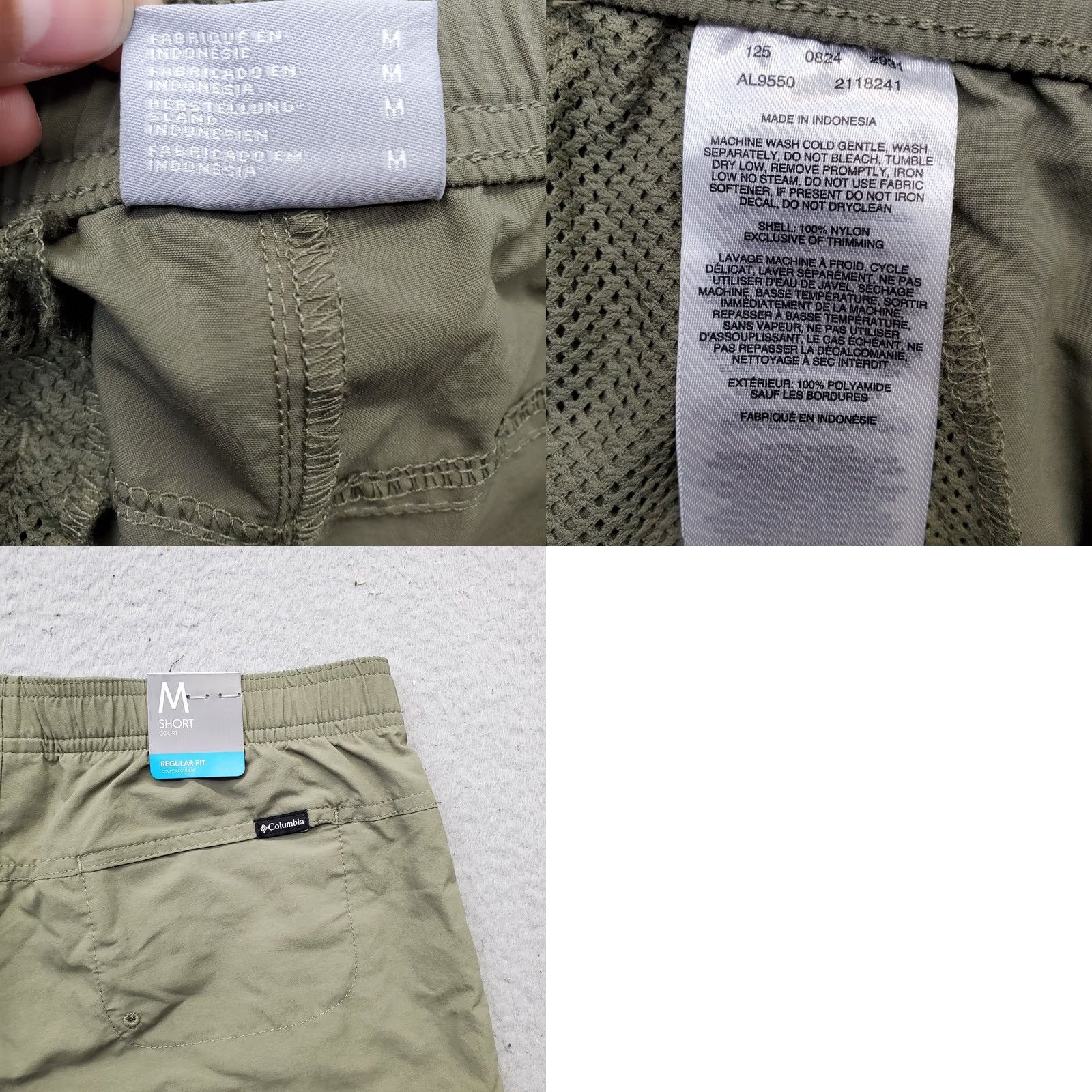 Vintage Columbia Womens Sandy River Shorts Bermuda M Green Omni Shield Elastic Waist Size 32" / US 10 / IT 46 - 8 Thumbnail