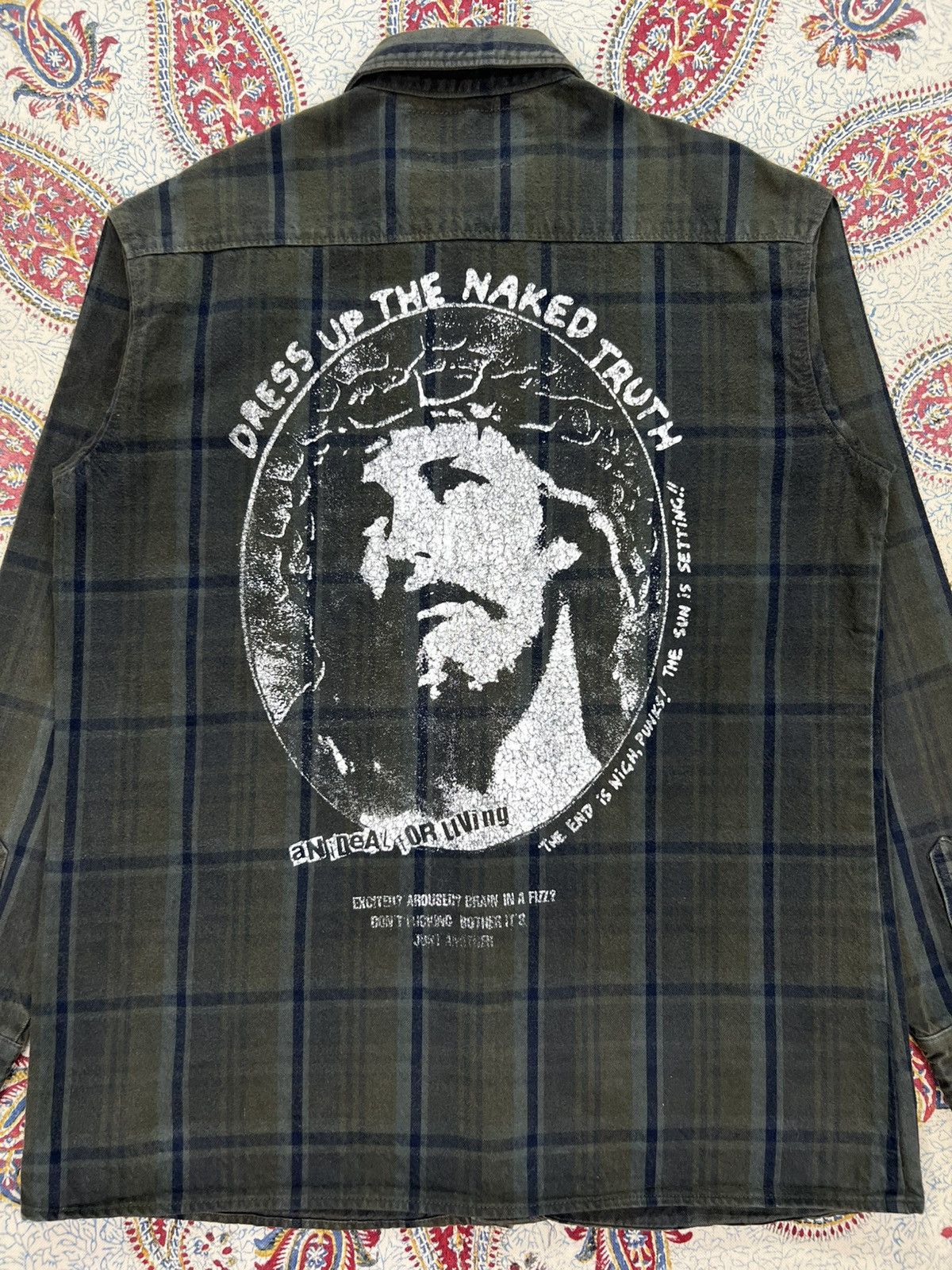Japanese Brand Covert Org by Fuudobrain Anarchy Plaid Button Ups Shirt Size US M / EU 48-50 / 2 - 5 Thumbnail