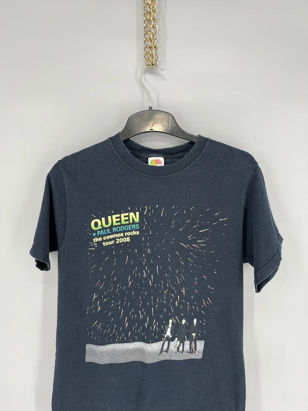 Band Tees × Vintage Vintage Queen + Paul Rodgers the cosmos rocks tee 2008 Size US S / EU 44-46 / 1 - 6 Thumbnail