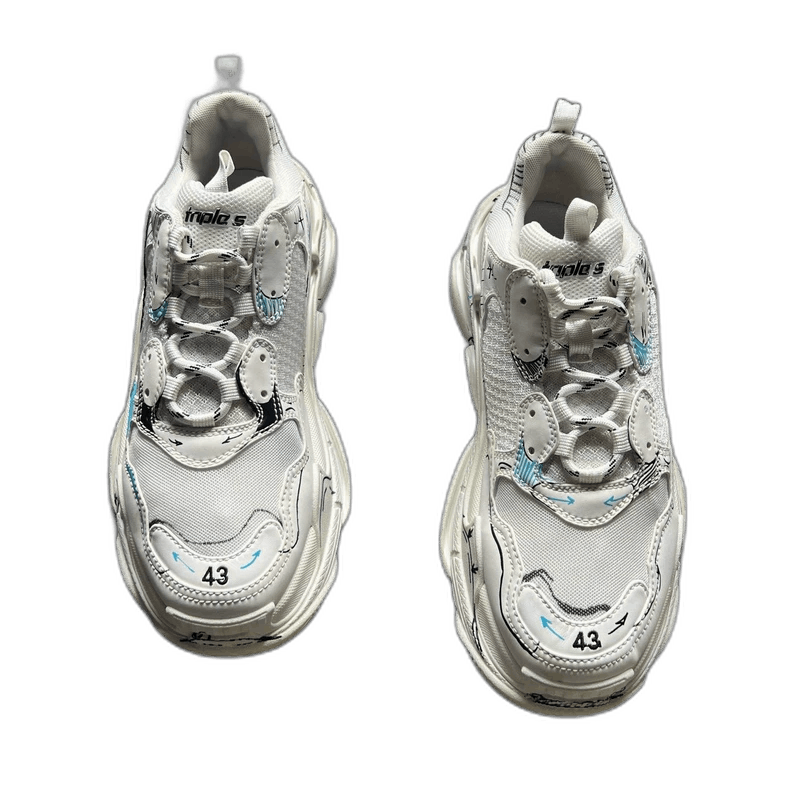 balenciaga triple s graffiti sneakers size 43-2507