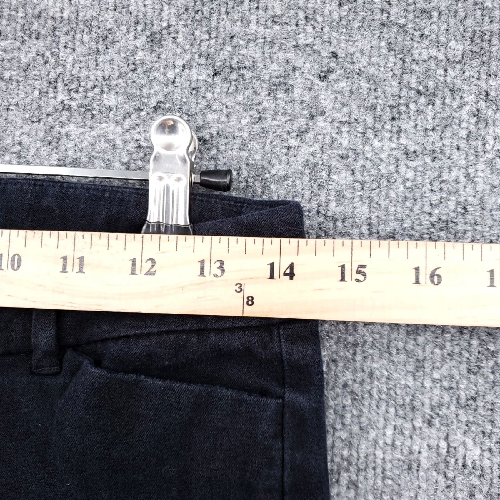Old Navy Old Navy Pants Womens Black Pixie Straight Leg Mid Rise Flat Front Zip Size 4 Size 29" - 4 Thumbnail