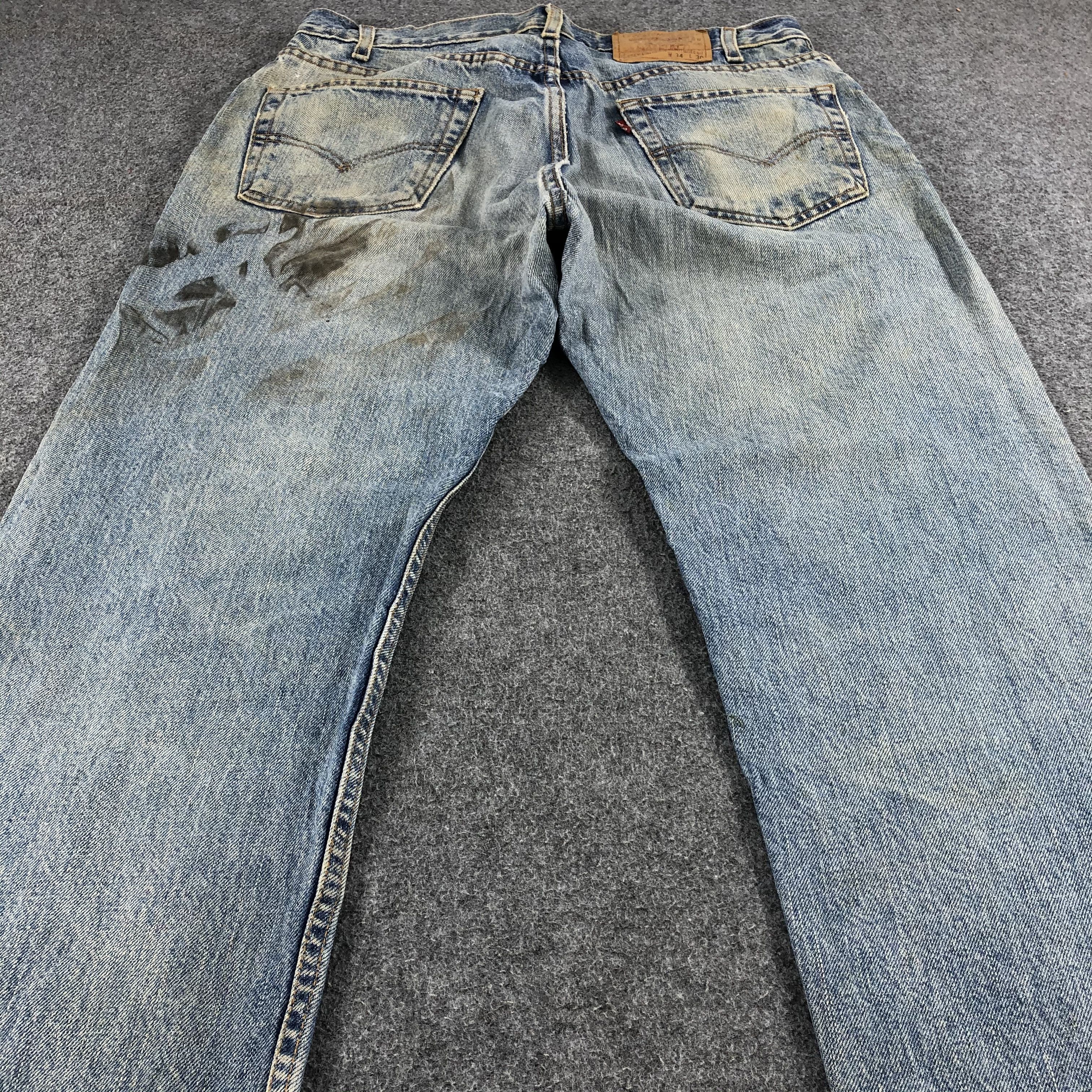 Levi's Vintage 90s Rusty Light Wash Levis 505 Jeans-J1195 Size US 34 / EU 50 - 4 Thumbnail