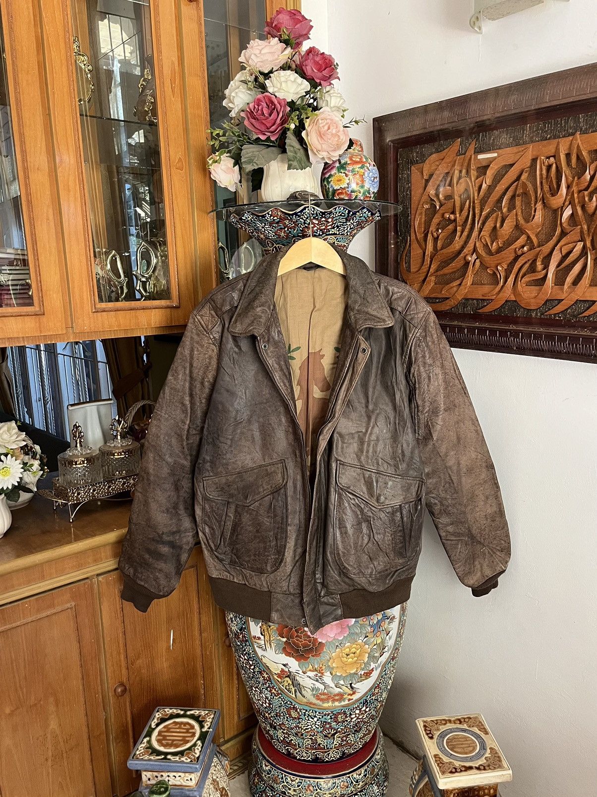 Hunt Club Vintage Hunt Club Boomber Leather Jacket Size US S / EU 44-46 / 1 - 1 Thumbnail