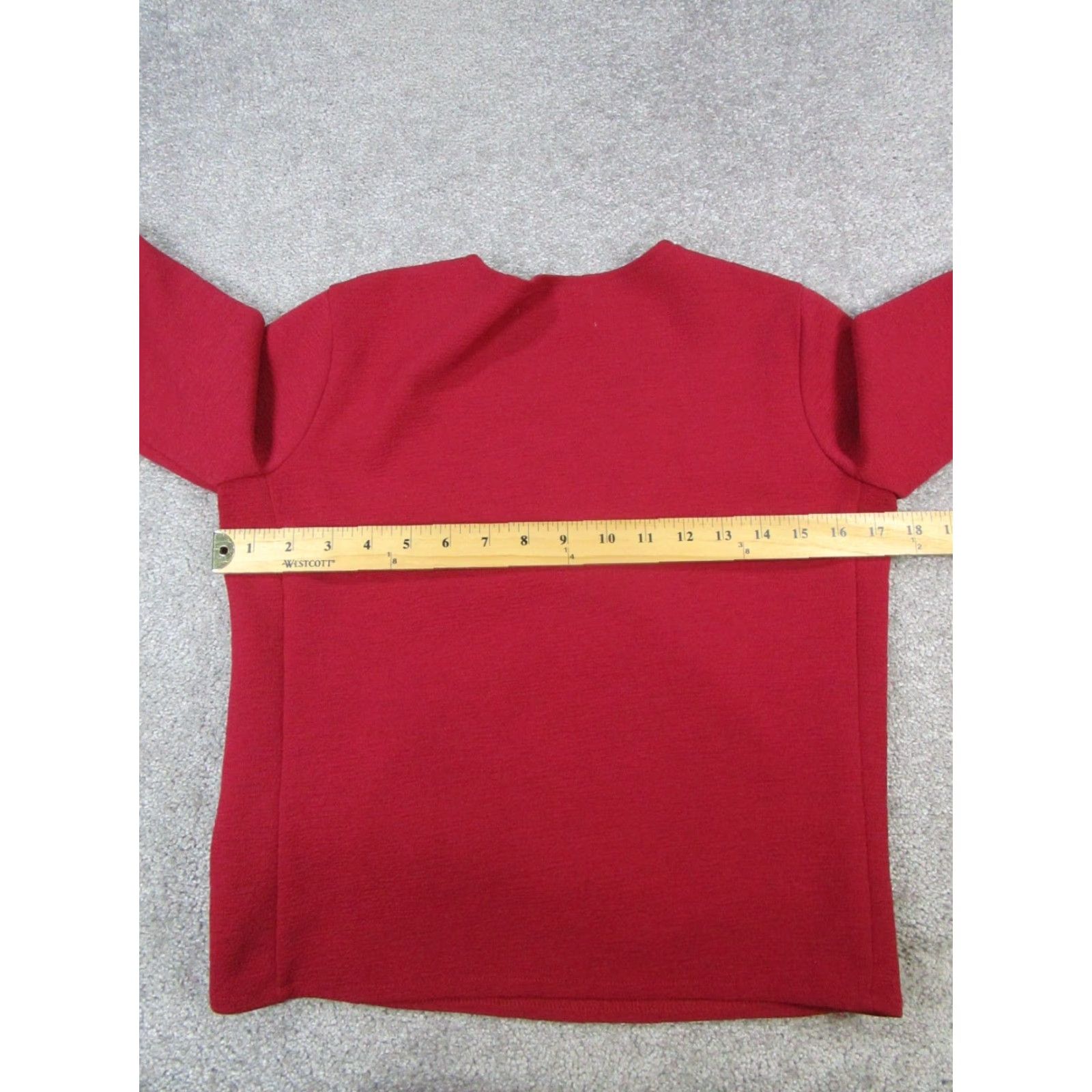 Madewell Madewell Shirt Womens Xxs Red Texture & Thread Wrap Blouse Size XXS / US 00 / IT 34 - 5 Thumbnail