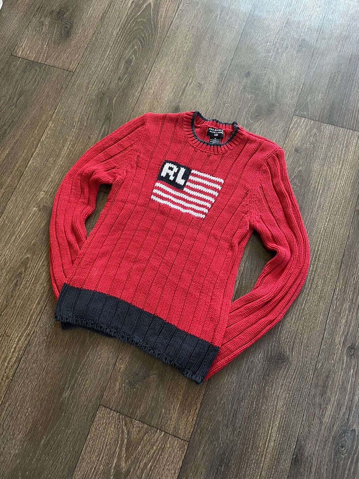 Polo Ralph Lauren POLO Sport RALPH LAUREN Sweater Flag USA Size M / US 6-8 / IT 42-44 - 1 Thumbnail