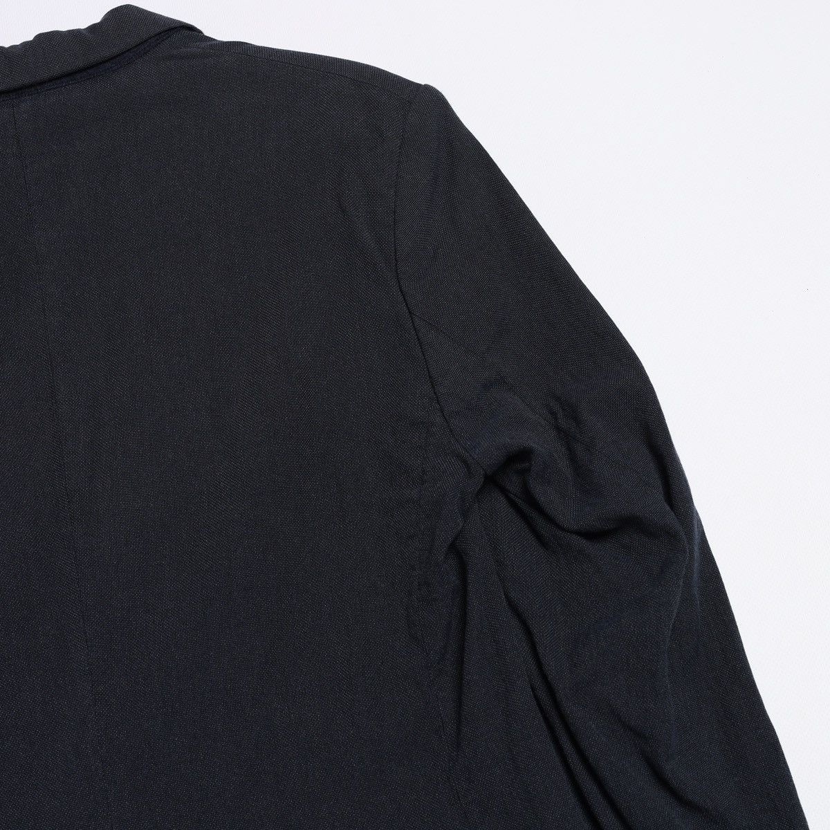 Maison Margiela Maison Martin Margiela Navy Cotton Silk Blazer Jacket Size 40R - 8 Thumbnail