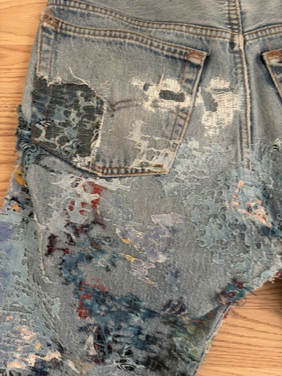 Ends Repair Ends Repair Boro Denim Size US 33 - 14 Thumbnail