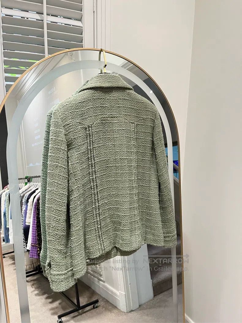 Chanel Chanel Cuban Series Green Zippered Coat Size M / US 6-8 / IT 42-44 - 2 Thumbnail
