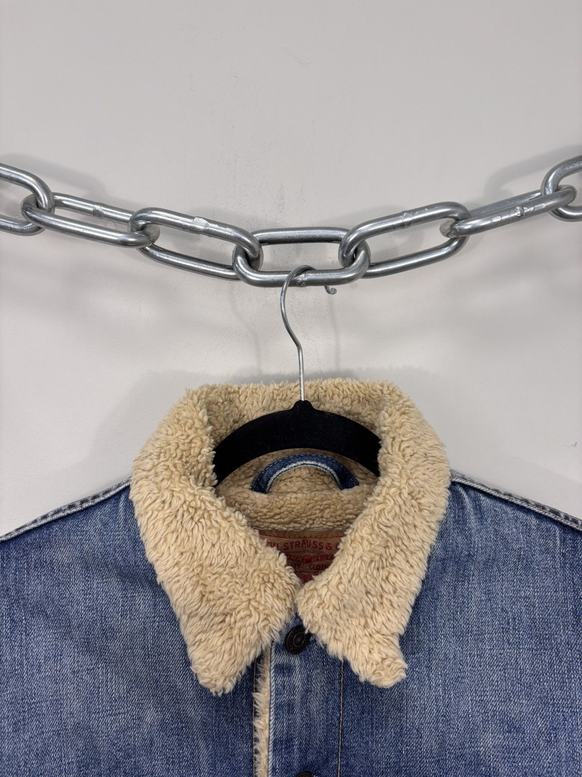 Levi's Vintage Levi’s Women’s Blue Denim Sherpa Jacket Size M / US 6-8 / IT 42-44 - 5 Thumbnail