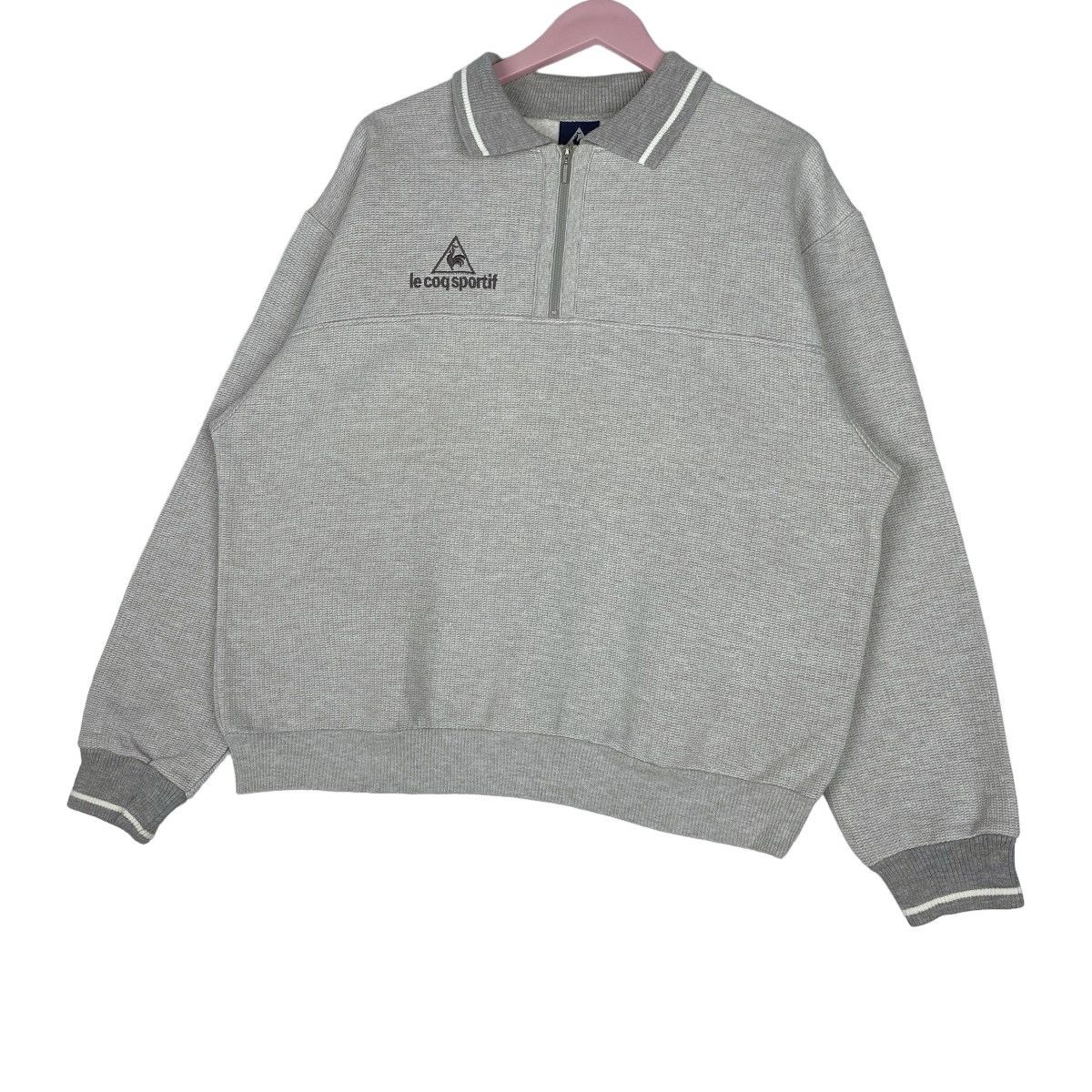 Le Coq Sportif Le Coq Sportif Sweatshirt Half Zip Pullover Jumper Size US L / EU 52-54 / 3 - 3 Thumbnail
