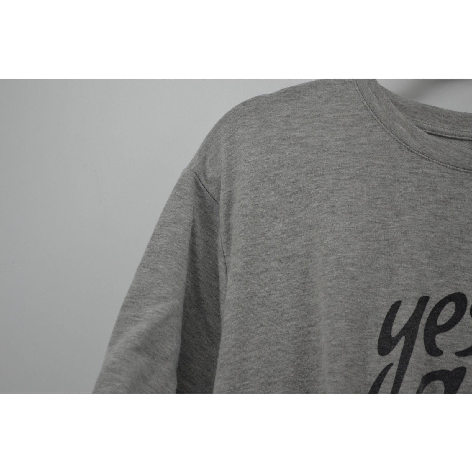 Other Fred David Yes Girl Women Gray Top Shirt Popular ShortSleeve Size 3XL / US 20-22 - 6 Thumbnail