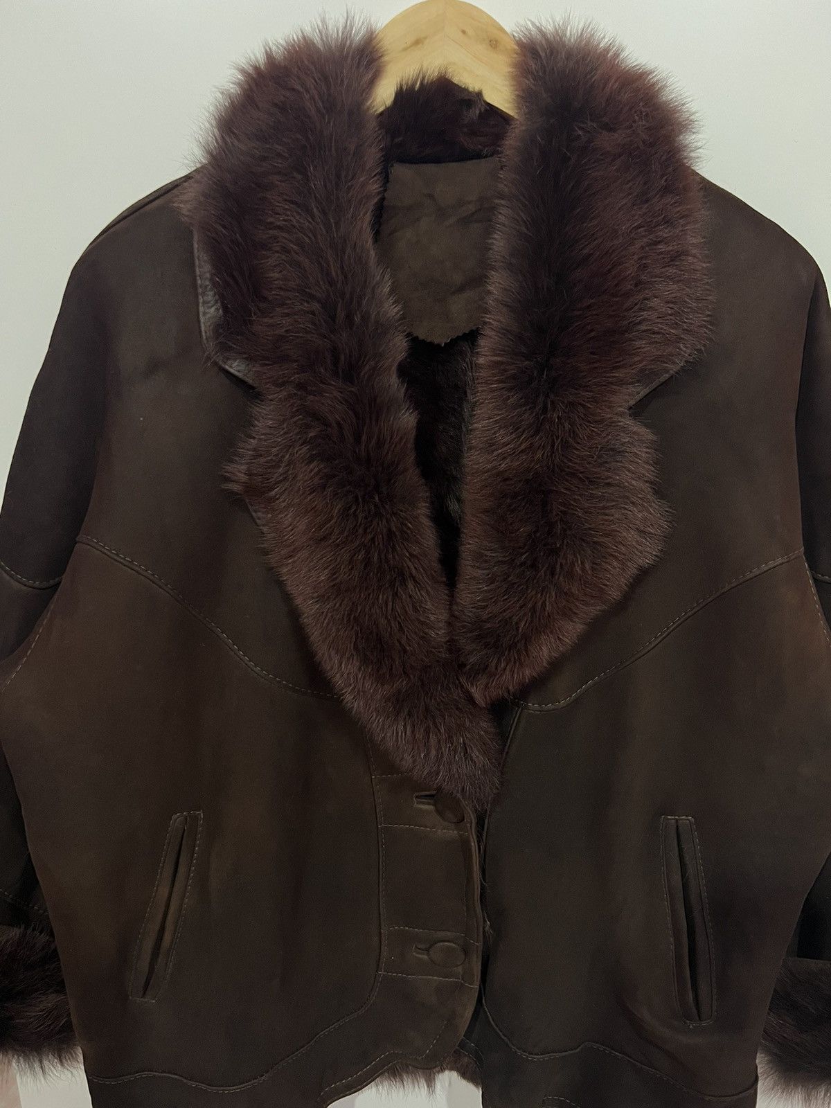 Other 🔥 Lamb leather Real fur lined coat Size M / US 6-8 / IT 42-44 - 4 Thumbnail