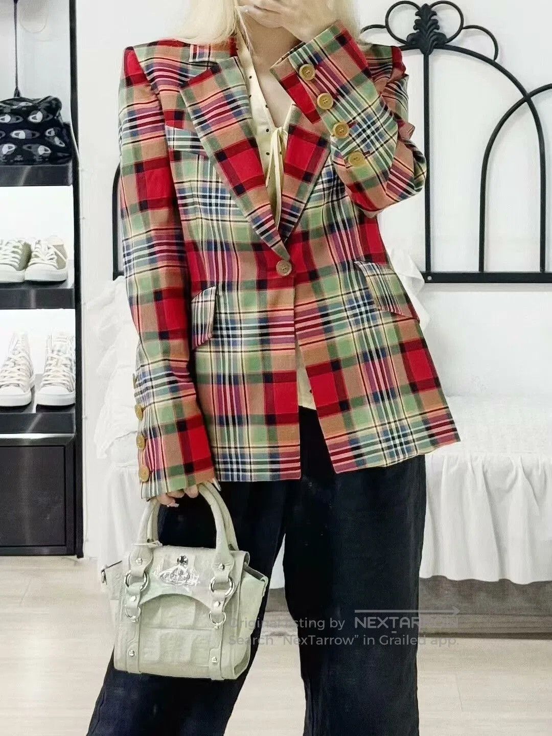 Vivienne Westwood vivienne westwood plaid blazer with shoulder pads. Size M / US 6-8 / IT 42-44 - 4 Thumbnail
