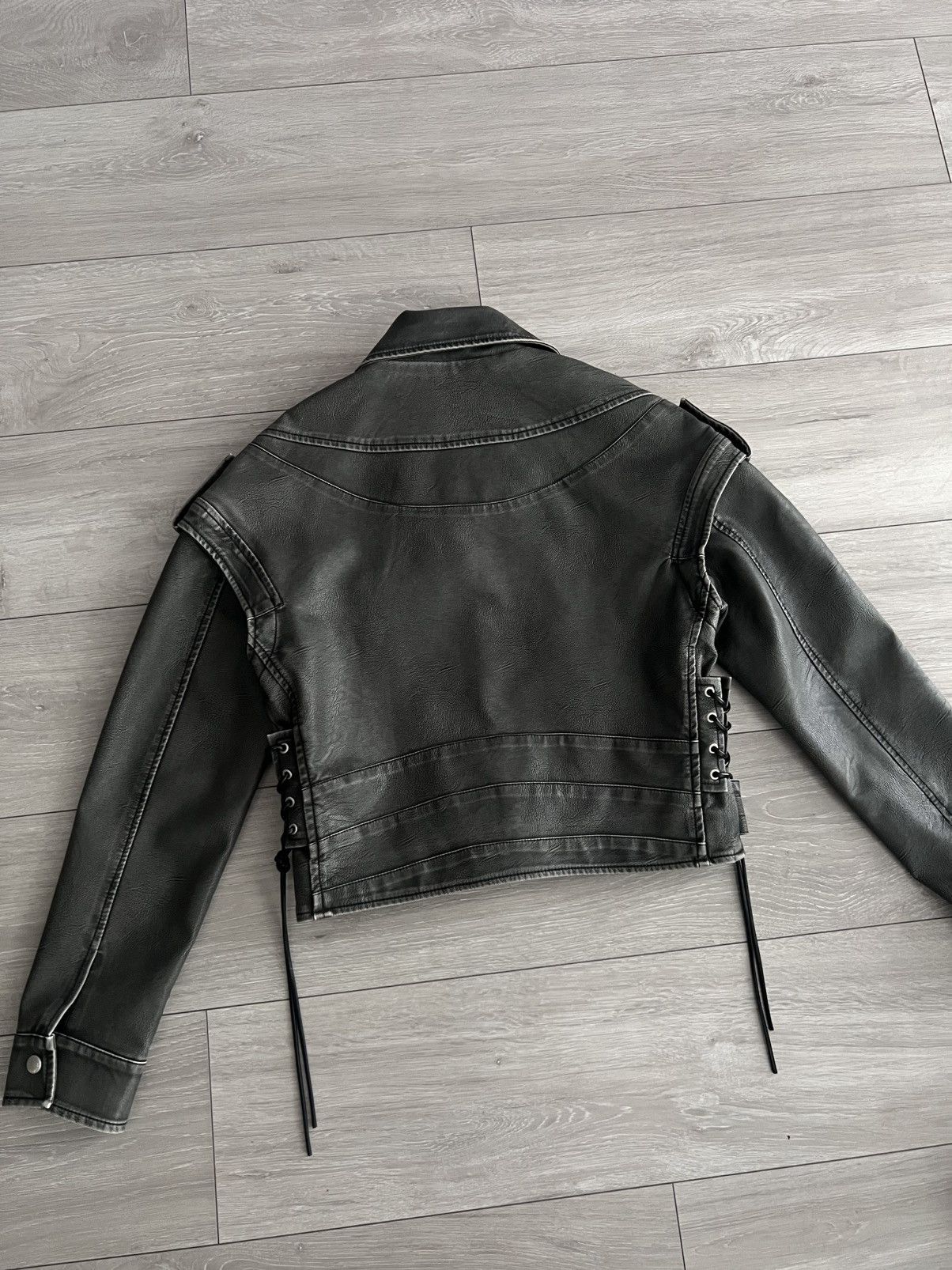 Jil Sander Jil Sander+ Biker Leather Jacket Vest Women Raf Simons Rare Size S / US 4 / IT 40 - 2 Thumbnail