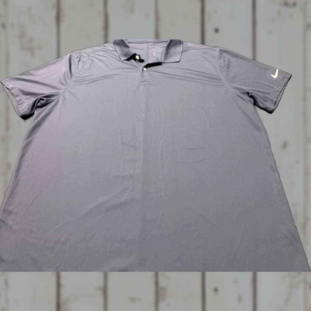 Nike NIKE Athletic Fit XL Gray Polo Shirt Mens Size US XL / EU 56 / 4 - 1 Thumbnail