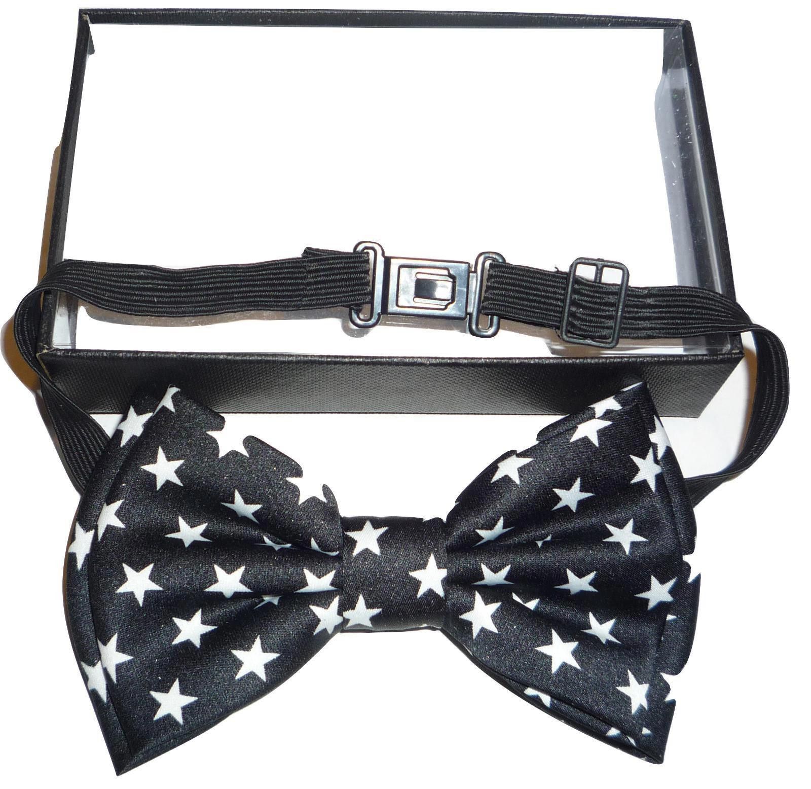 Designer Satin Black/White Stars Adult Unisex Small Size ONE SIZE - 1 Preview