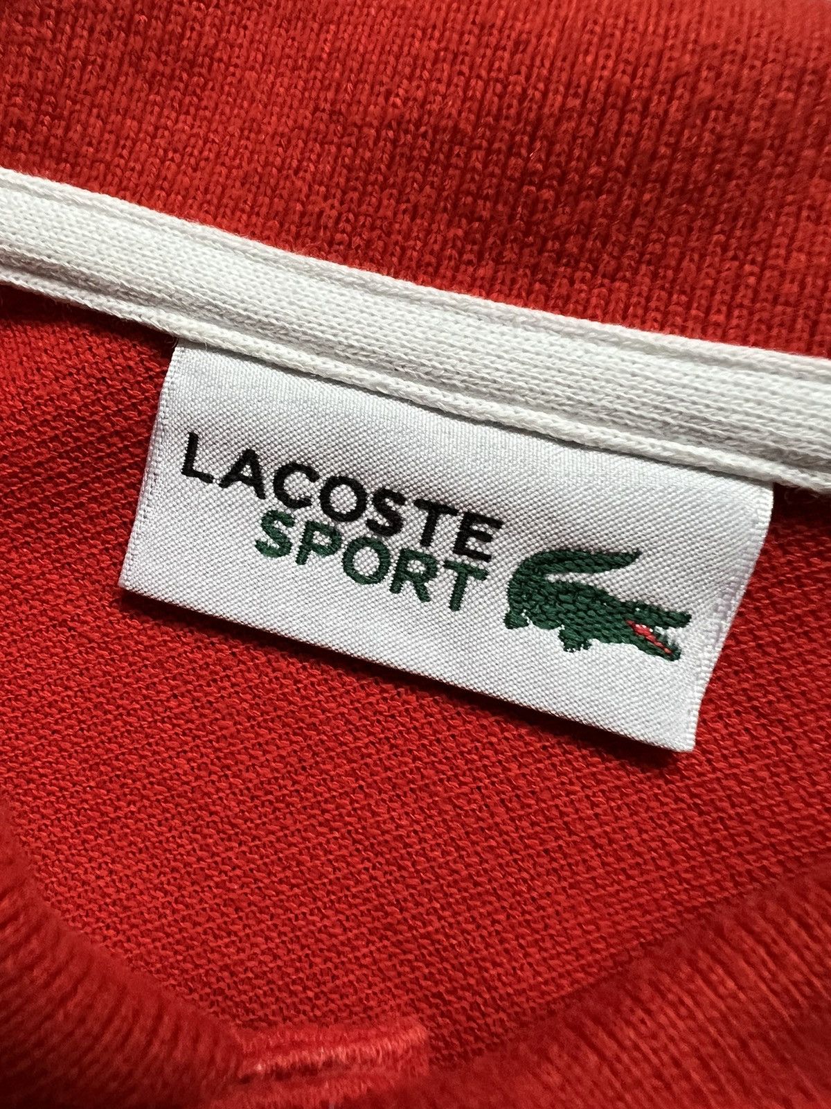 Lacoste 🇨🇭Rare Lacoste Sport SUI Polo Vintage Red Style Chief Keef Size US L / EU 52-54 / 3 - 9 Thumbnail