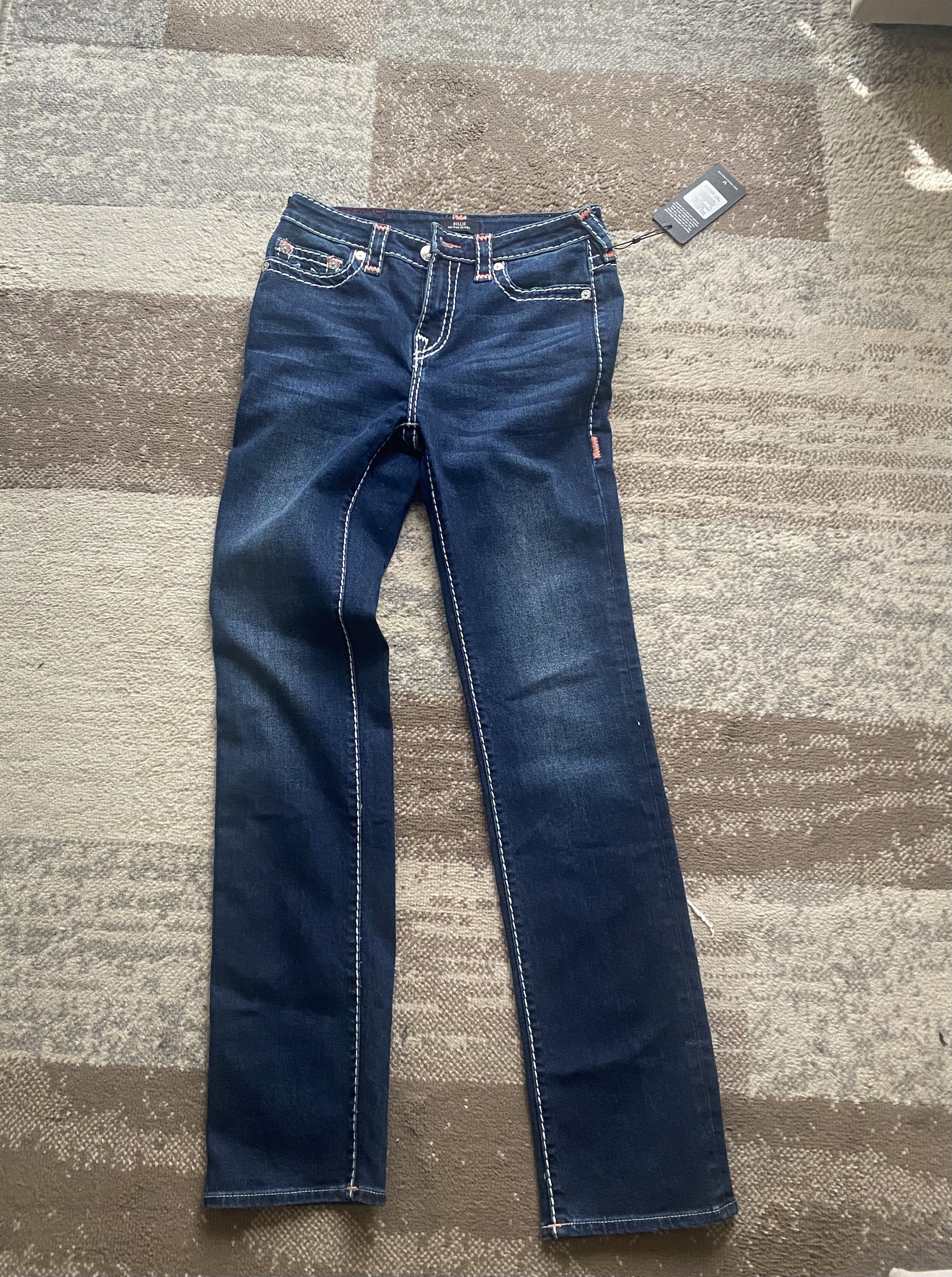 True Religion Billie Mid Rise Straight Size 28" / US 6 / IT 42 - 2 Thumbnail