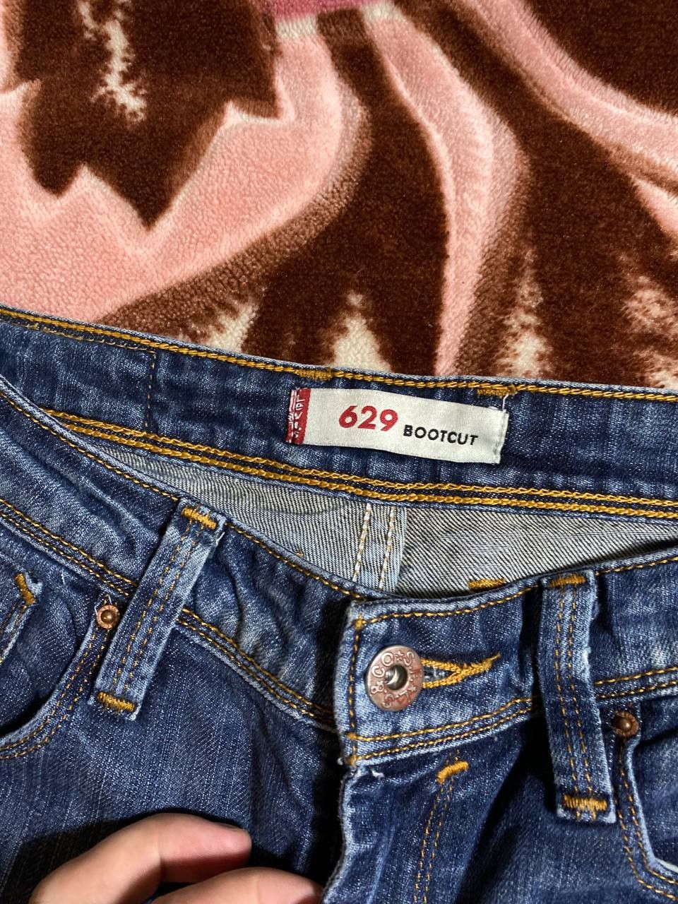 Levi's × Vintage Vintage Levis 629 Flared Faded Blue Jeans Distressed Size US 26 / EU 42 - 2 Thumbnail