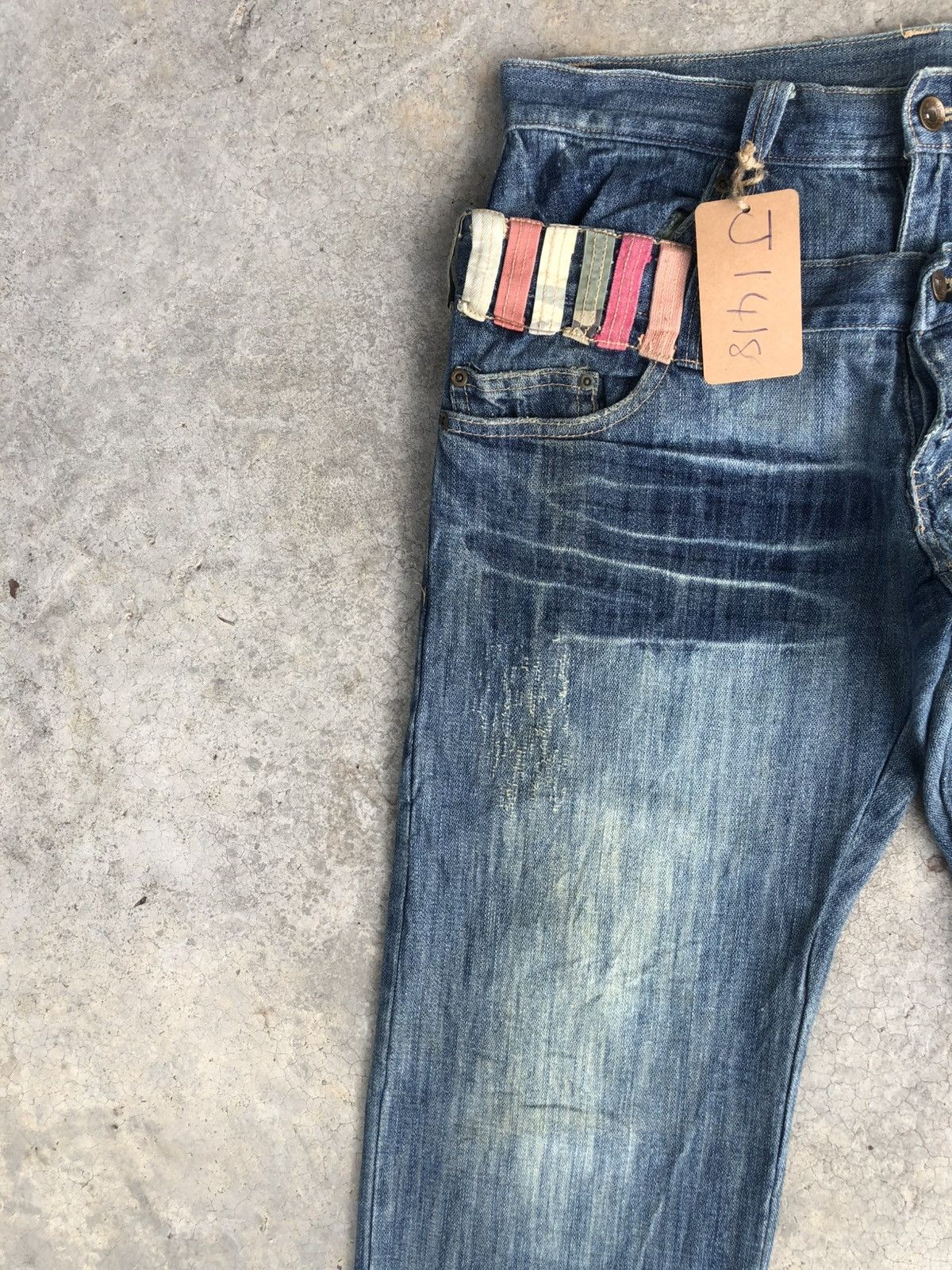 Hysteric Glamour Japanese Gumu Double Waist Distressed Jeans Size US 32 / EU 48 - 3 Thumbnail