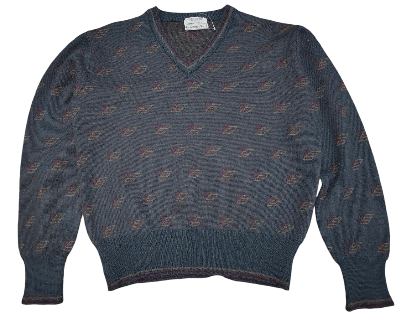 Christian Dior Monsieur Vtg Christian Dior Wool Sweater Size L / US 10 / IT 46 - 1 Thumbnail