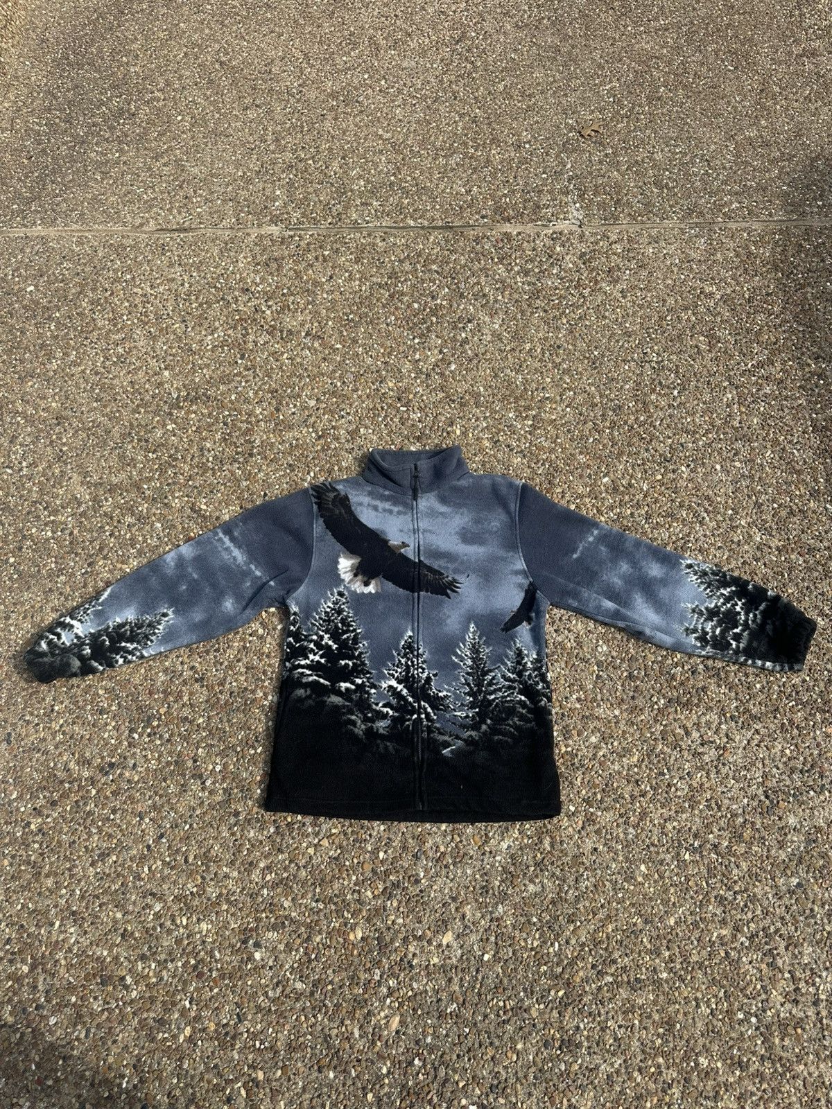 Vintage Eagle Fleece Size US M / EU 48-50 / 2 - 2 Thumbnail