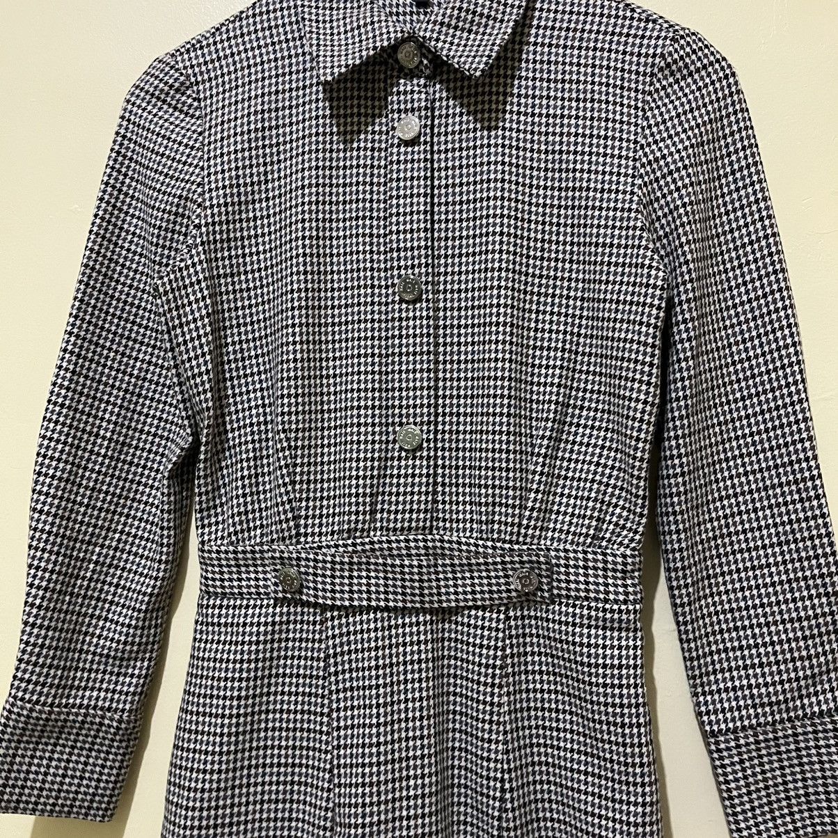 Maje MAJE - HOUNDSTOOTH WOOL MIDI DRESS Size XXS / US 00 / IT 34 - 5 Thumbnail