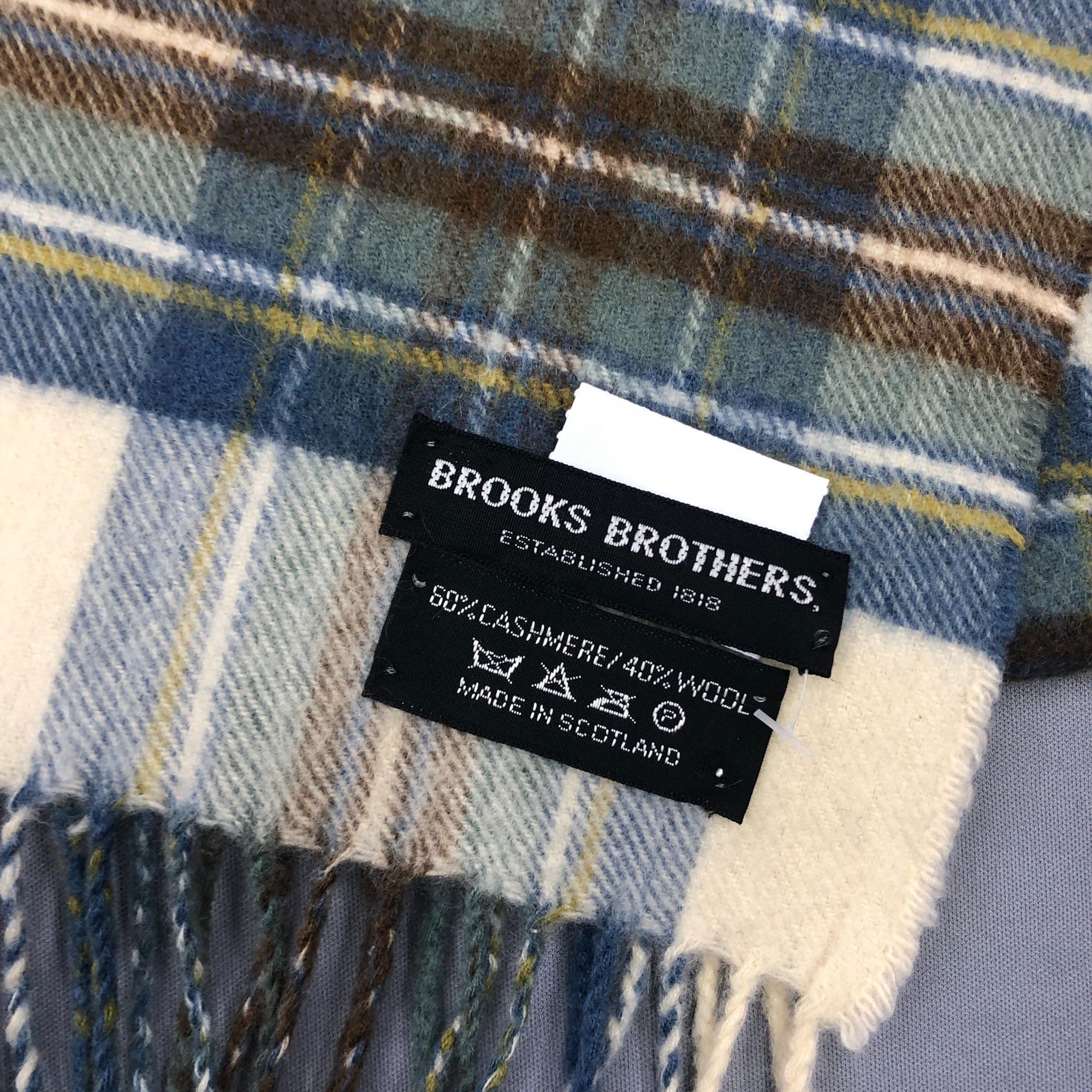 Brooks Brothers Vintage Brooks Brothers Scarf Muffler Wool Plaid Scarves Size ONE SIZE - 4 Thumbnail