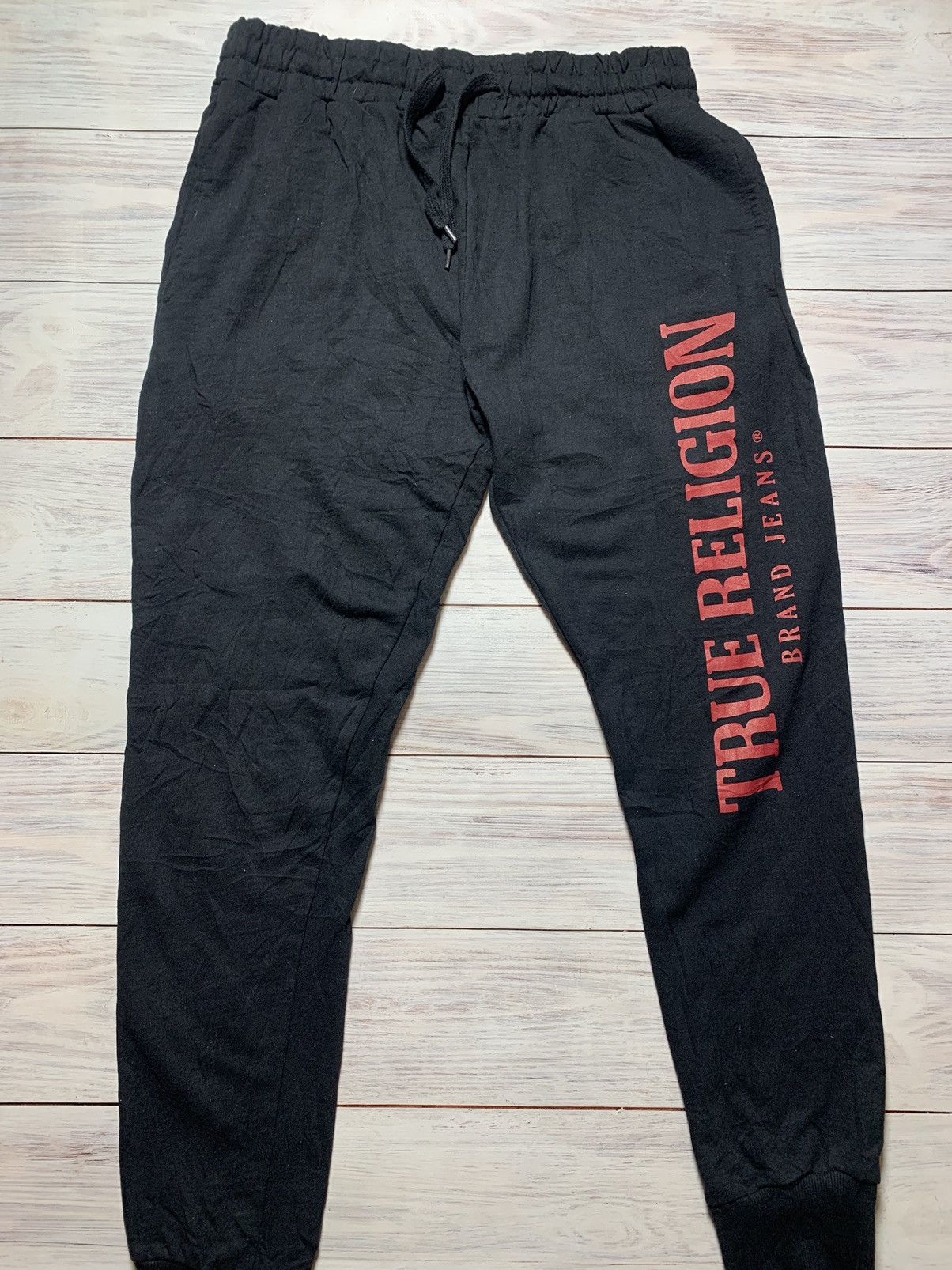 Japanese Brand × True Religion Rare True Religion sweatpants big logo vintage Size US 33 - 2 Thumbnail