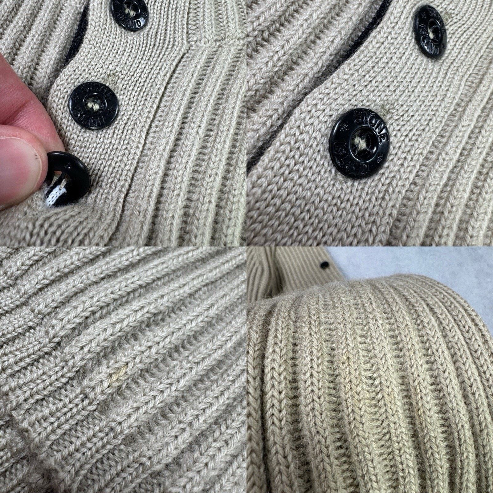 Stone Island Vintage Stone Island Junior Heavy Sweater Size 12/152 Beige Size US XS / EU 42 / 0 - 24 Thumbnail