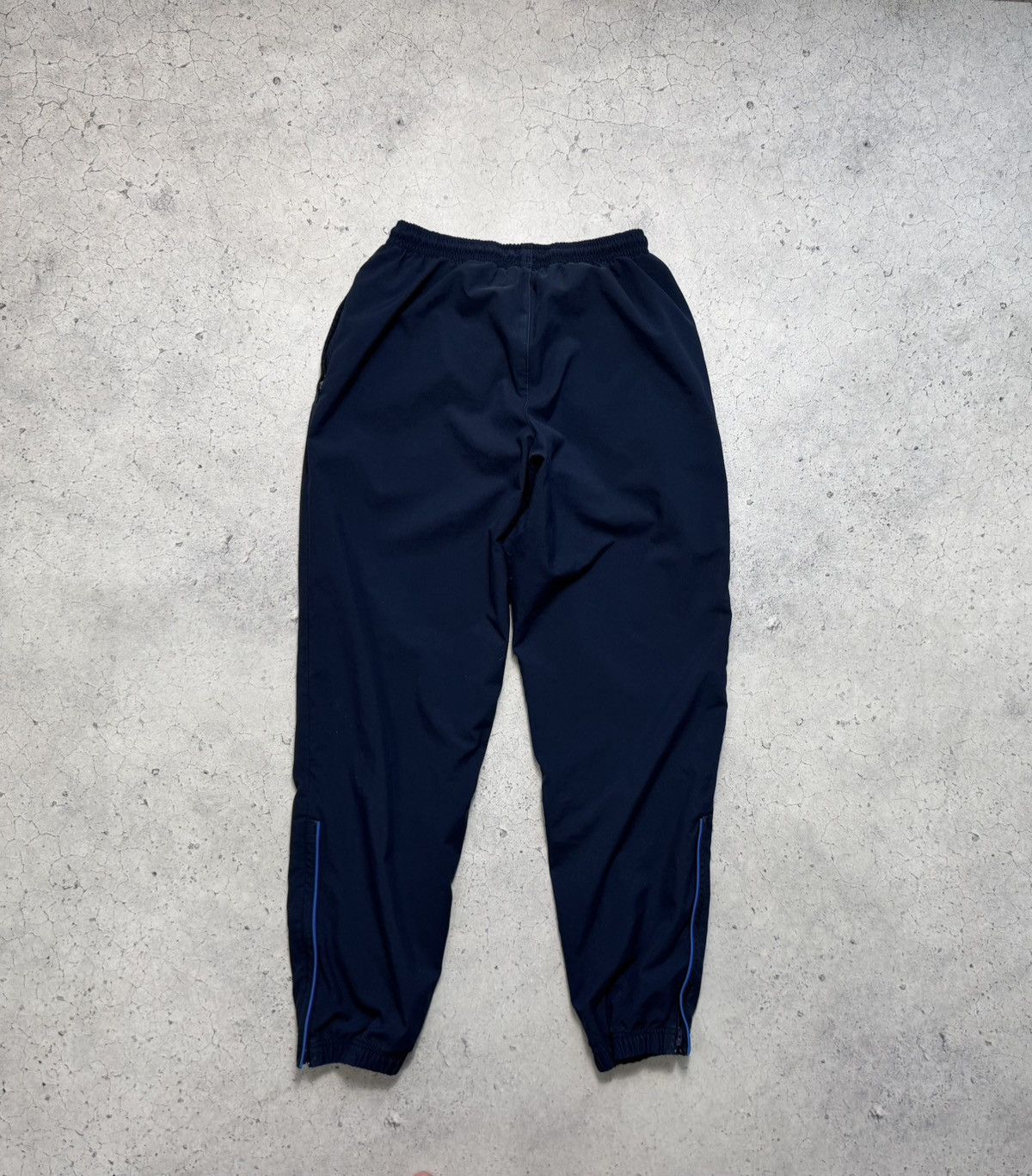 Nike Nike Nylon Vintage Baggy Track Pants Drill Swoosh Y2K Blue Size US 32 / EU 48 - 2 Thumbnail