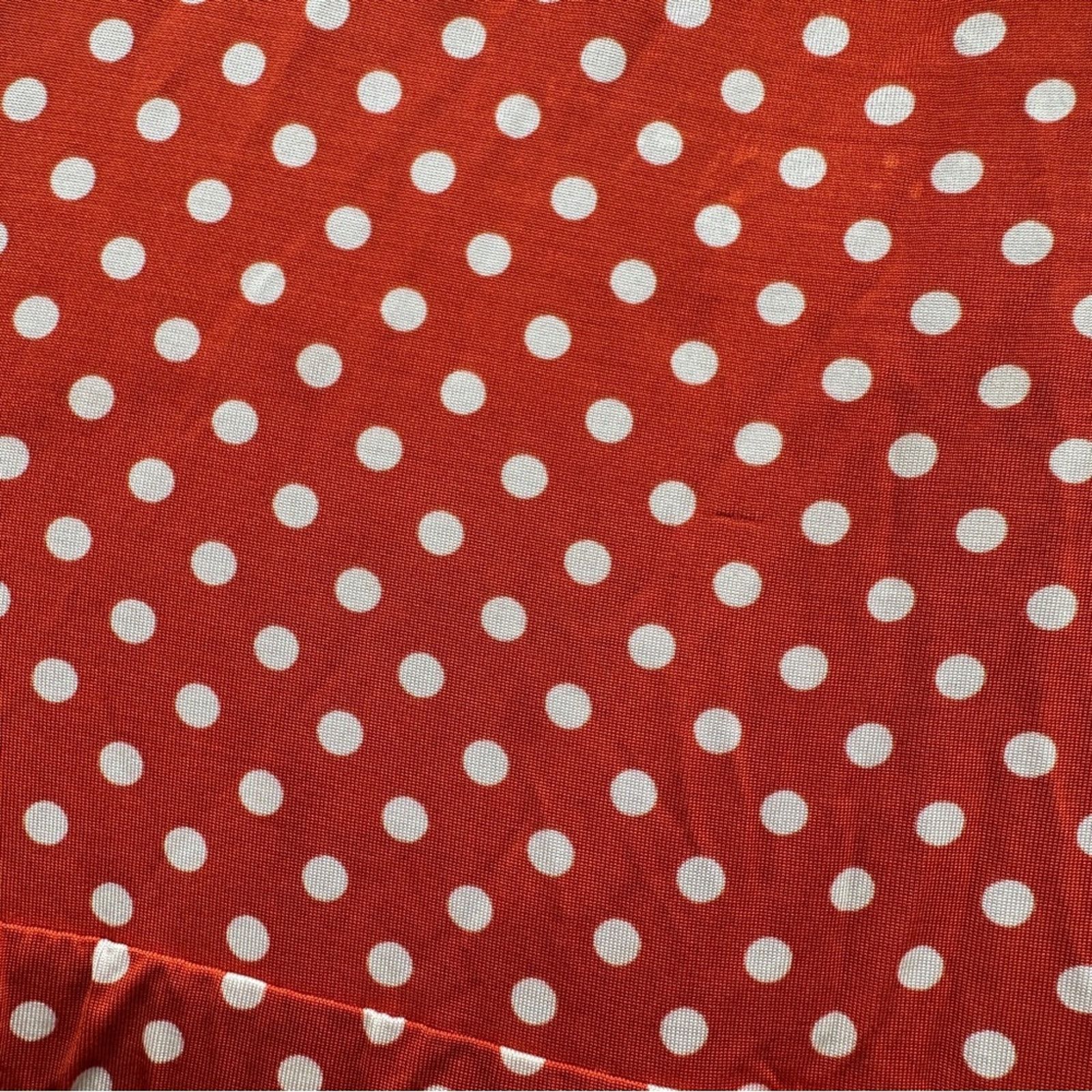 Stine Goya RTR Stine Goya Caitlin Orange & White Polka Dot Midi Dress Size S / US 4 / IT 40 - 9 Thumbnail