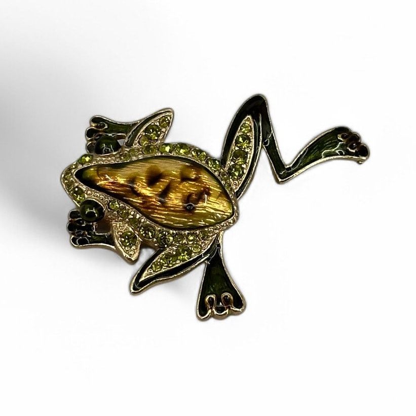 Other Lauren Conrad Leaping Frog Brooch Rhinestone Enamel Pin Size ONE SIZE - 5 Thumbnail