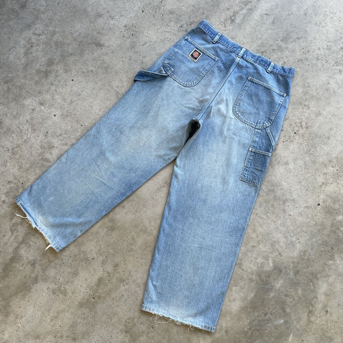 Japanese Brand Vintage Japanese Faded Baggy Jeans Denim Pants Workwear W33 Size US 33 - 12 Thumbnail