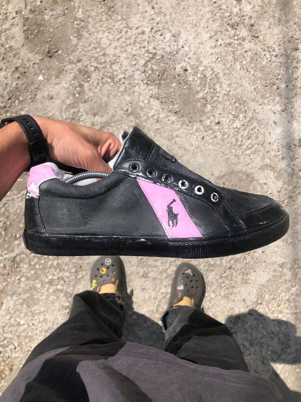 Polo Ralph Lauren Vintage Polo Ralph Lauren Retro Designer Sneakers Y2K 90s Size US 12 / EU 45 - 6 Thumbnail
