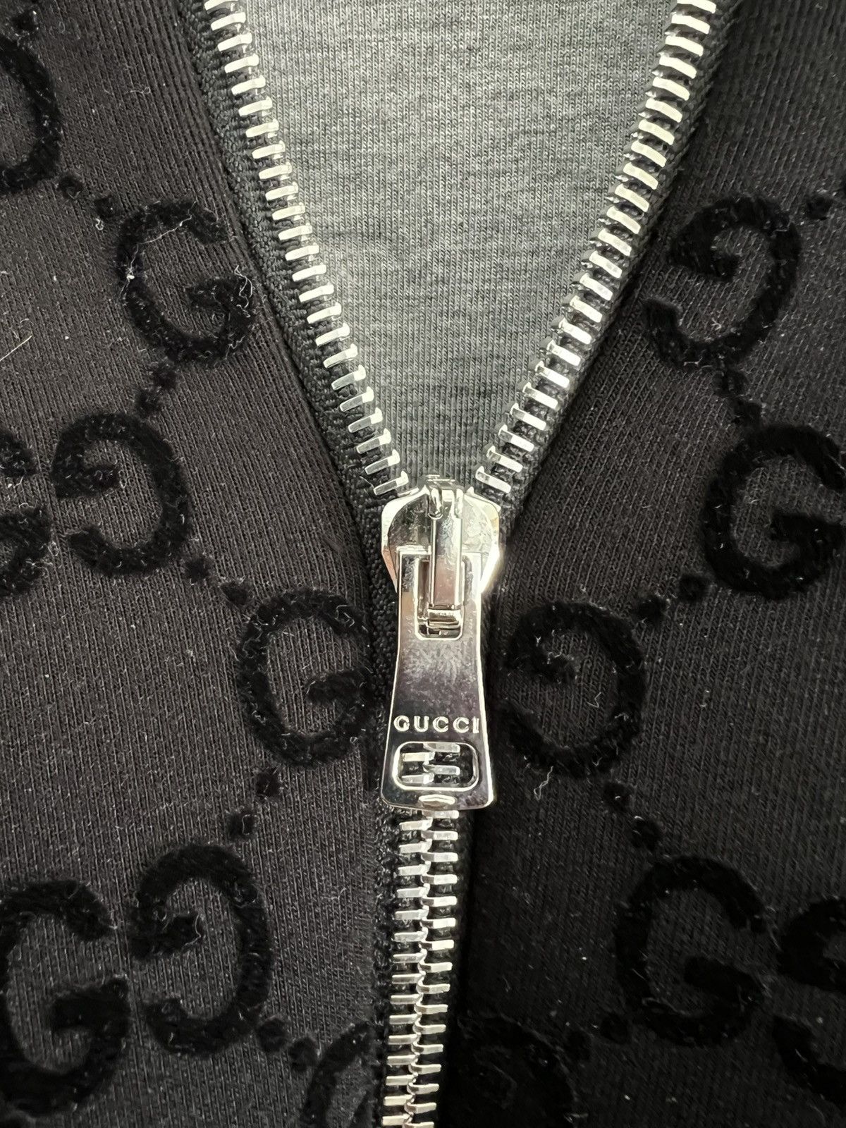 Gucci Deadstock Gucci Printed AllOver Printed Jersey Zipped Hoodie Size US M / EU 48-50 / 2 - 7 Thumbnail