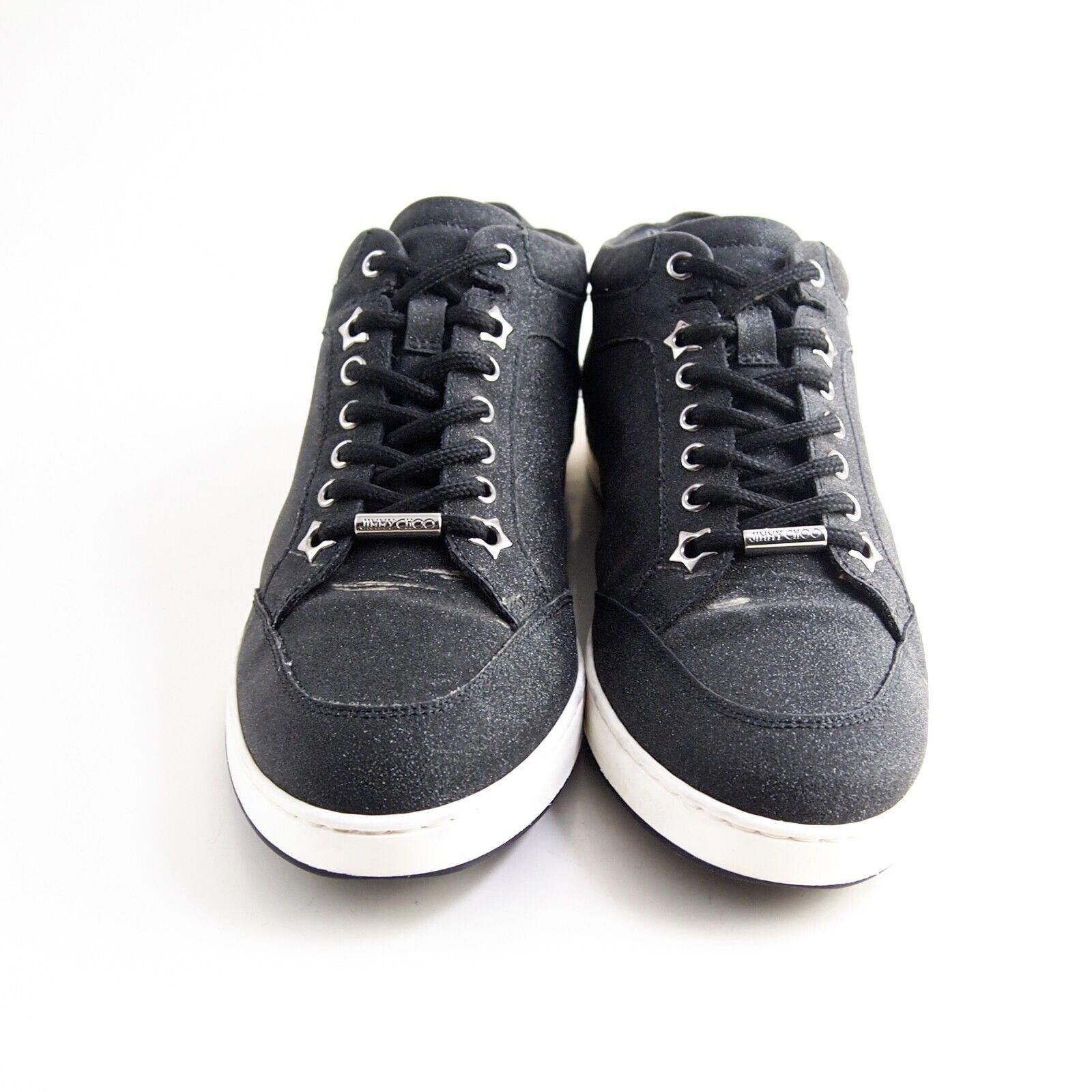 Jimmy Choo Jimmy Choo Sneakers Gray Glitter Womens EU 38.5 US 8.5 Size US 8.5 / IT 38.5 - 3 Thumbnail