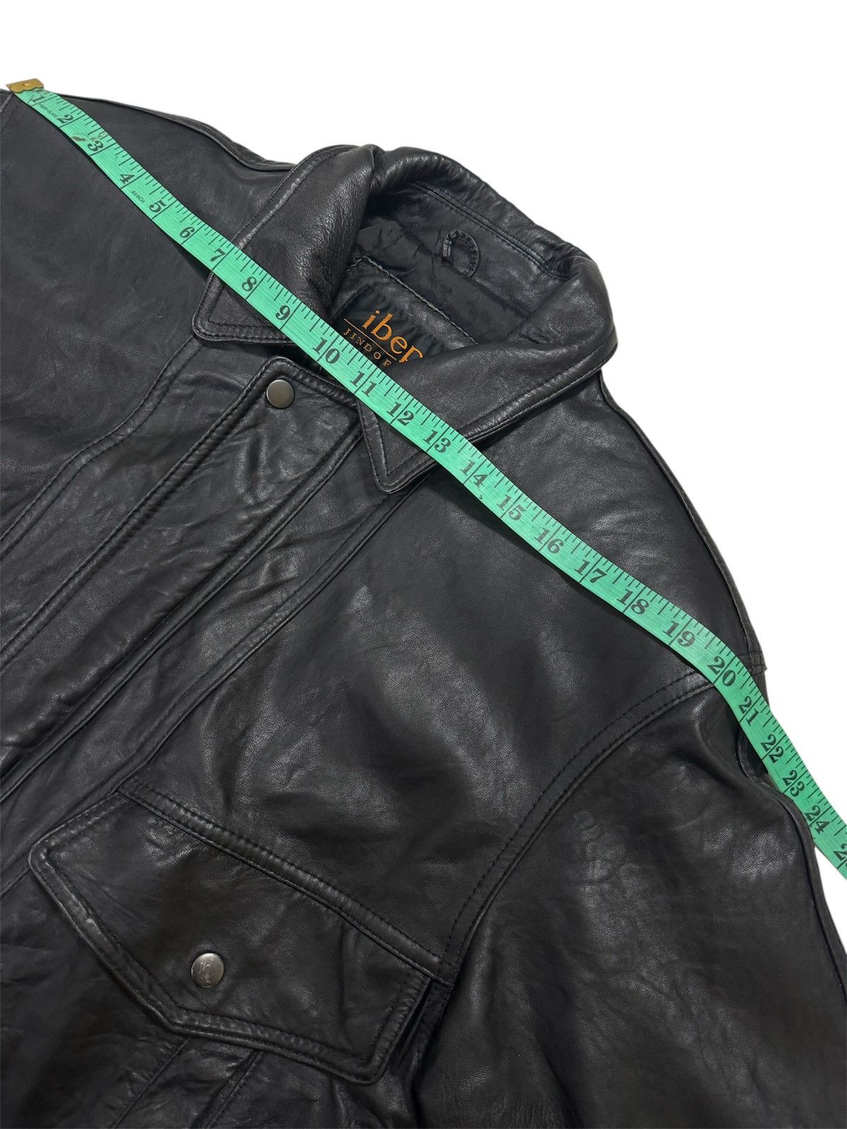 VINTAGE IBEPE JINDO DISTRESSED LEATHER JACKET