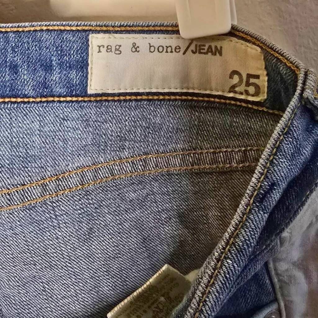 Rag & Bone rag & bone Womens 25 Relay Jeans Blue Skinny Ankle Zip Side Size 25" / US 0 / IT 36 - 4 Thumbnail