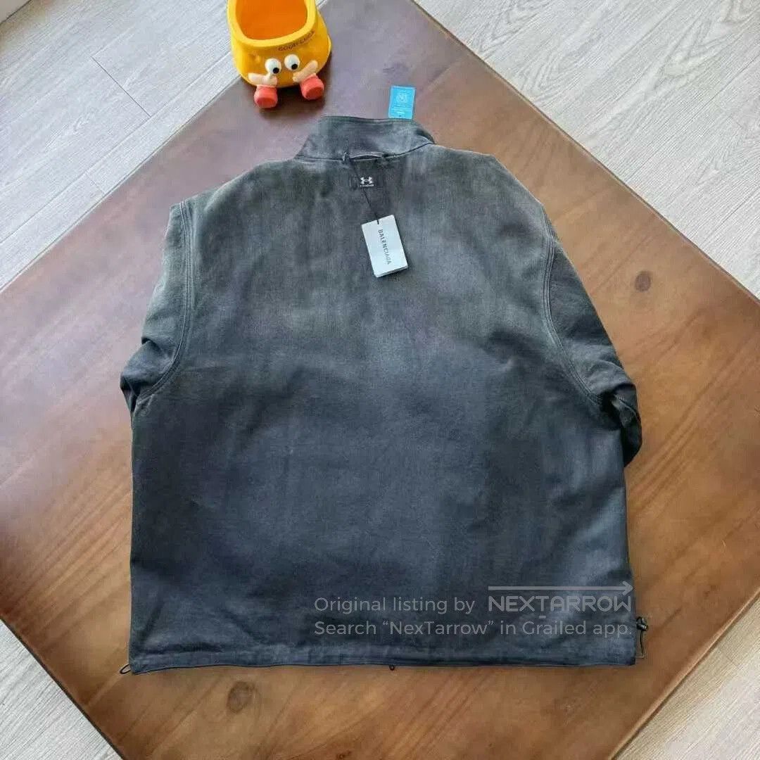 Balenciaga reversible denim jacket by balenciaga and underarmour. Size US M / EU 48-50 / 2 - 2 Thumbnail