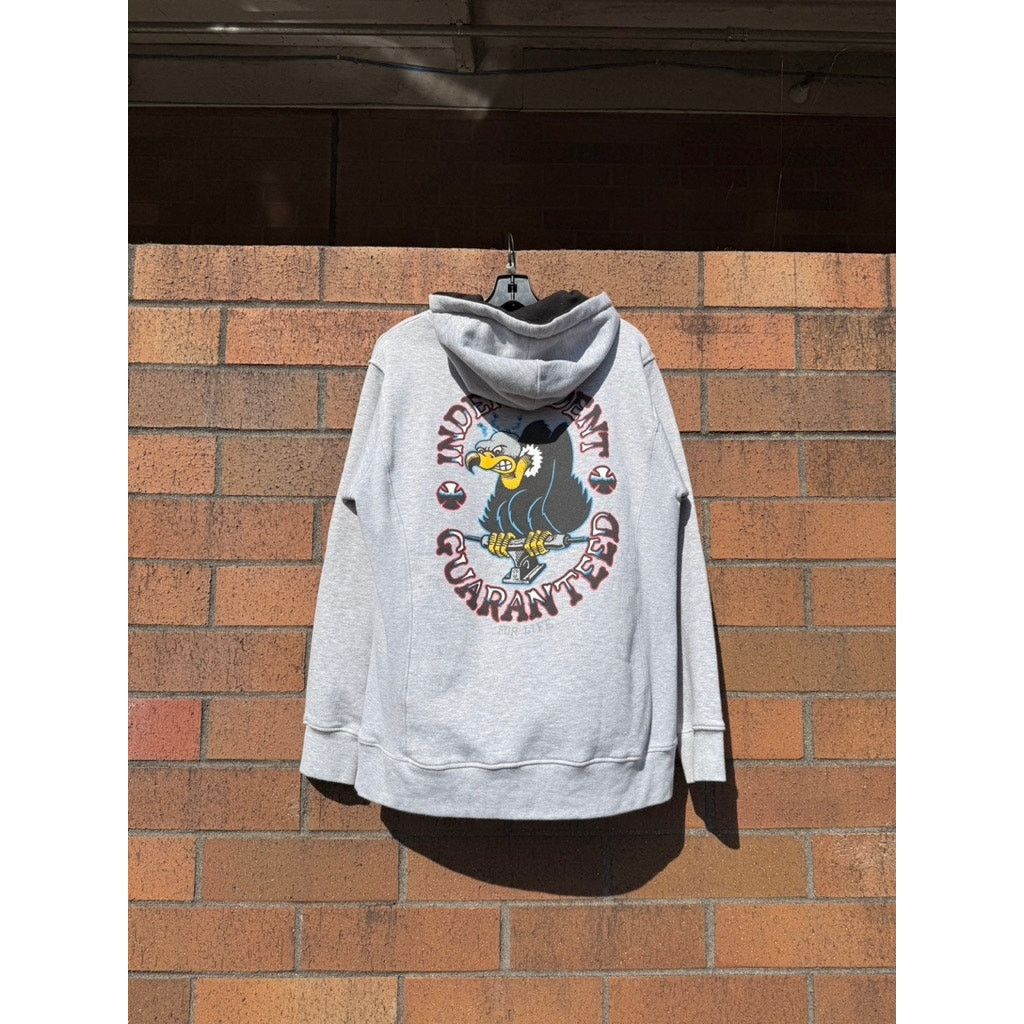 Y2K Independent Truck Co Skate for Life Vintage Grey Hoodie