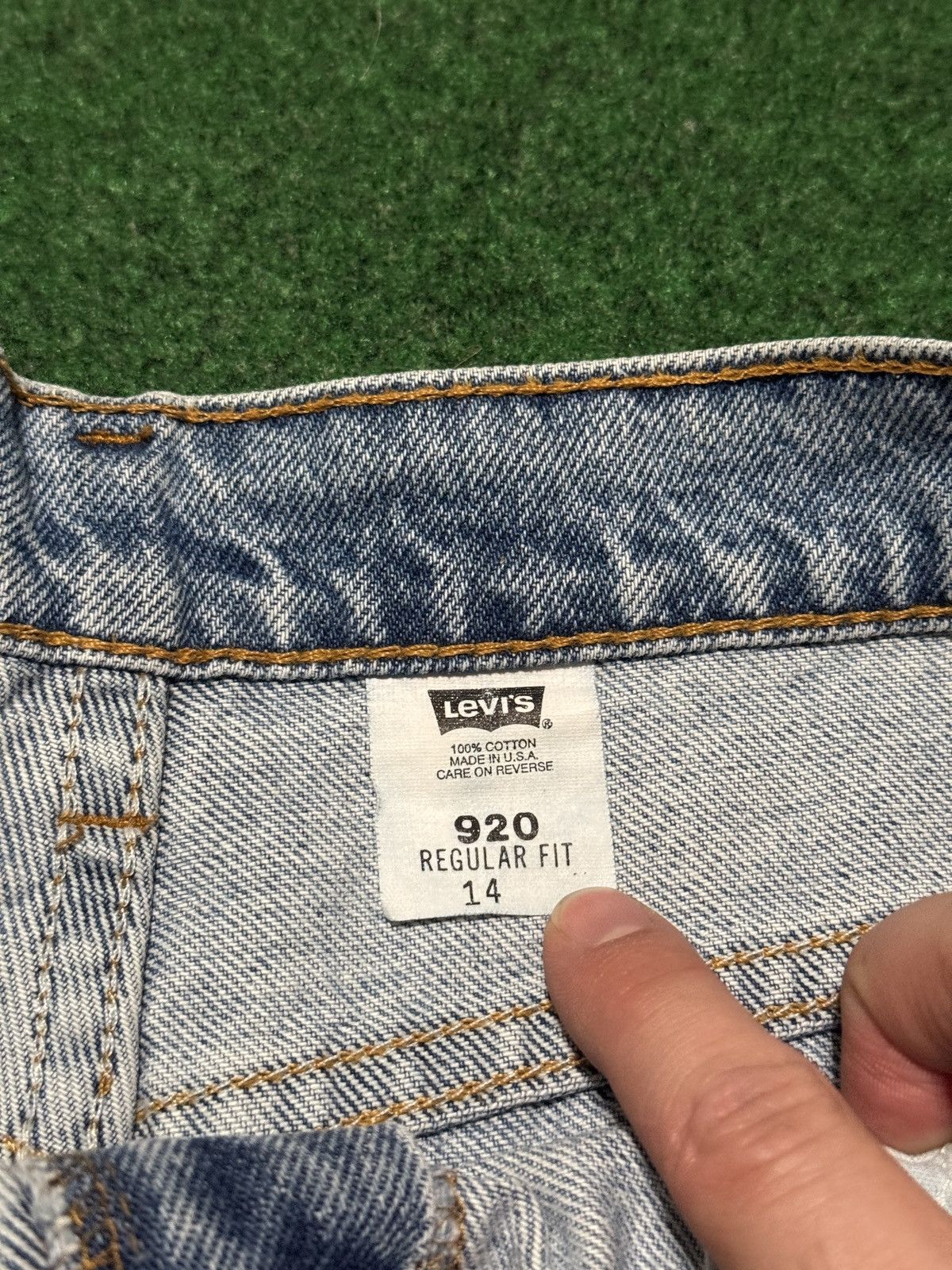 Levi's Vintage Clothing Levi's High Rise Women's 14 Jorts Vintage 920 7” Jean Shorts Size 36" / US 14 / IT 50 - 4 Thumbnail