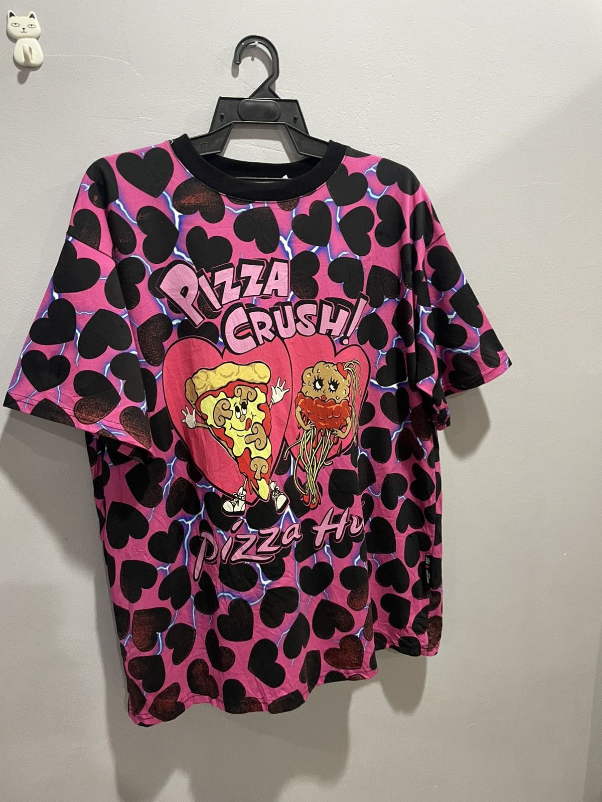 Jeremy Scott Jeremy Scott Heart Shape Box Nirvana Style Pizza Crush Tee Size US L / EU 52-54 / 3 - 2 Thumbnail