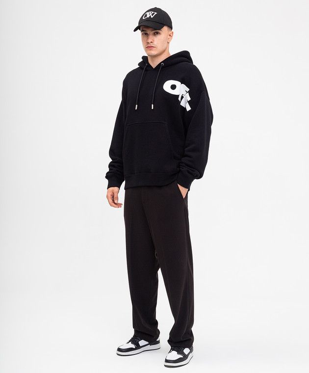 Off-White o1s22i1n1124 Oversized Hoodie in Black Size US S / EU 44-46 / 1 - 2 Thumbnail